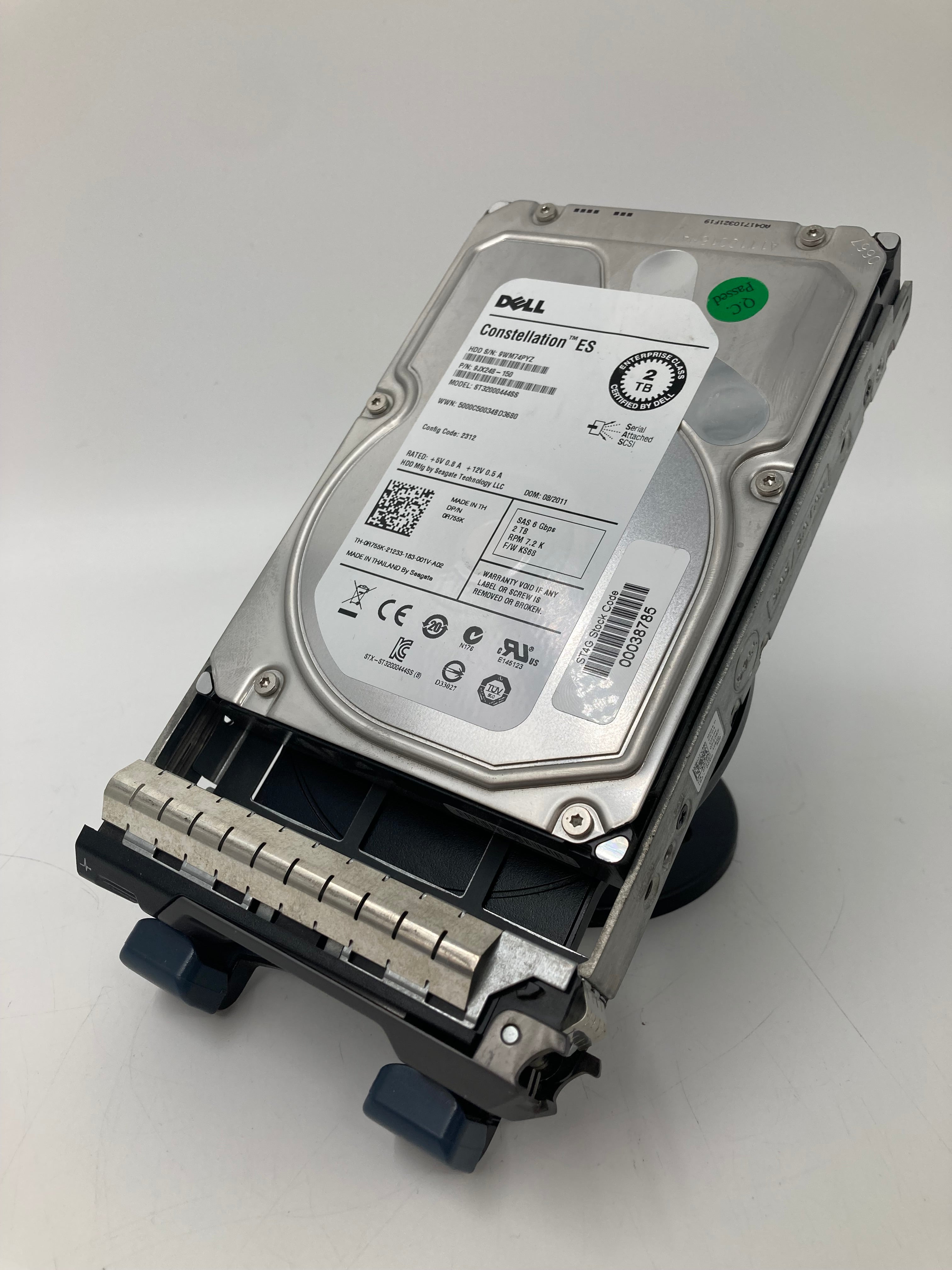 Dell Hard Disk Drive | 2TB | SAS | 3.5" | DP/N 0R755K | 7.2K | 6Gbps | Lot of 2