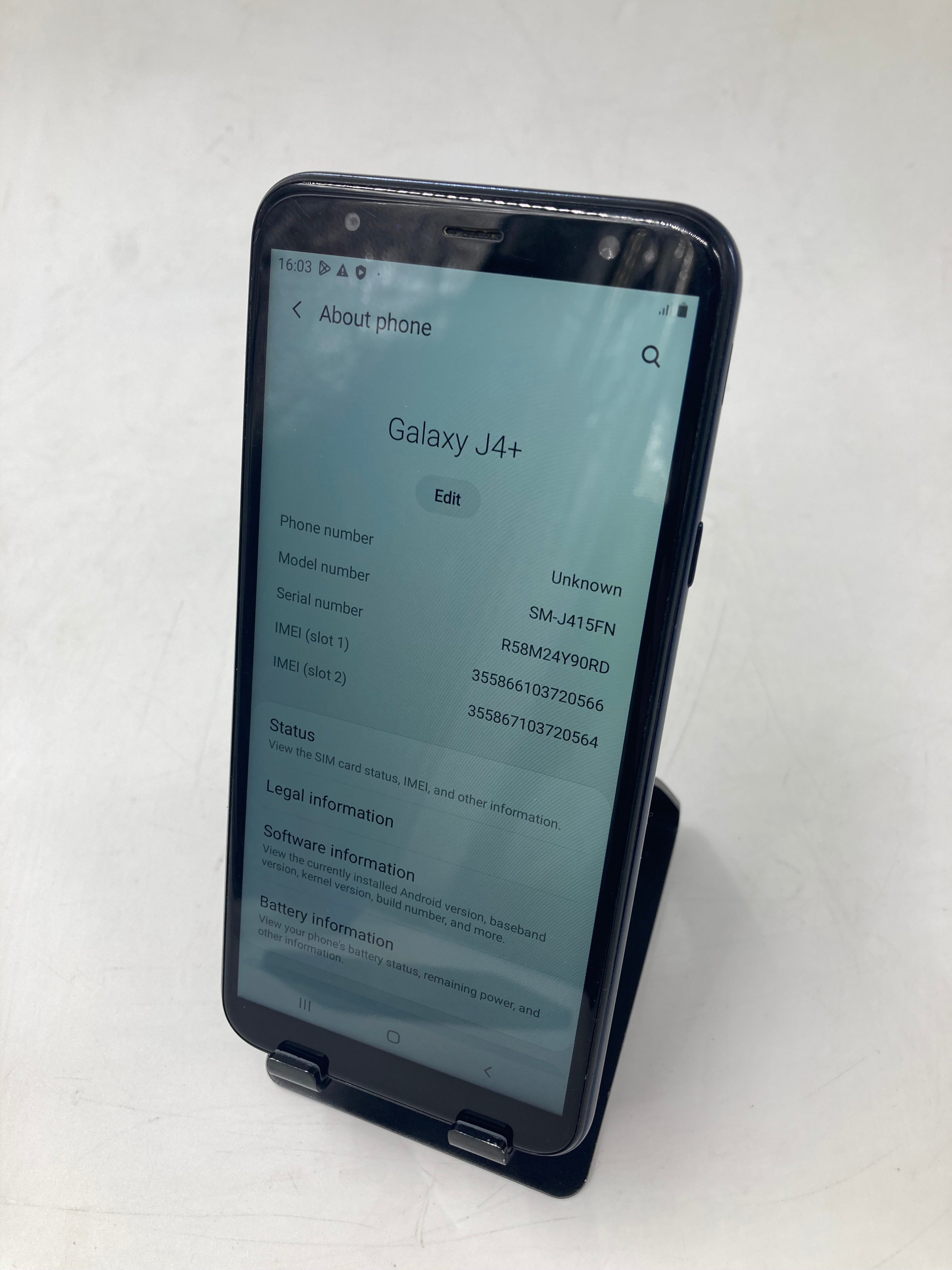 Samsung Mobile Galaxy J4+ 32GB Black Batch of 2