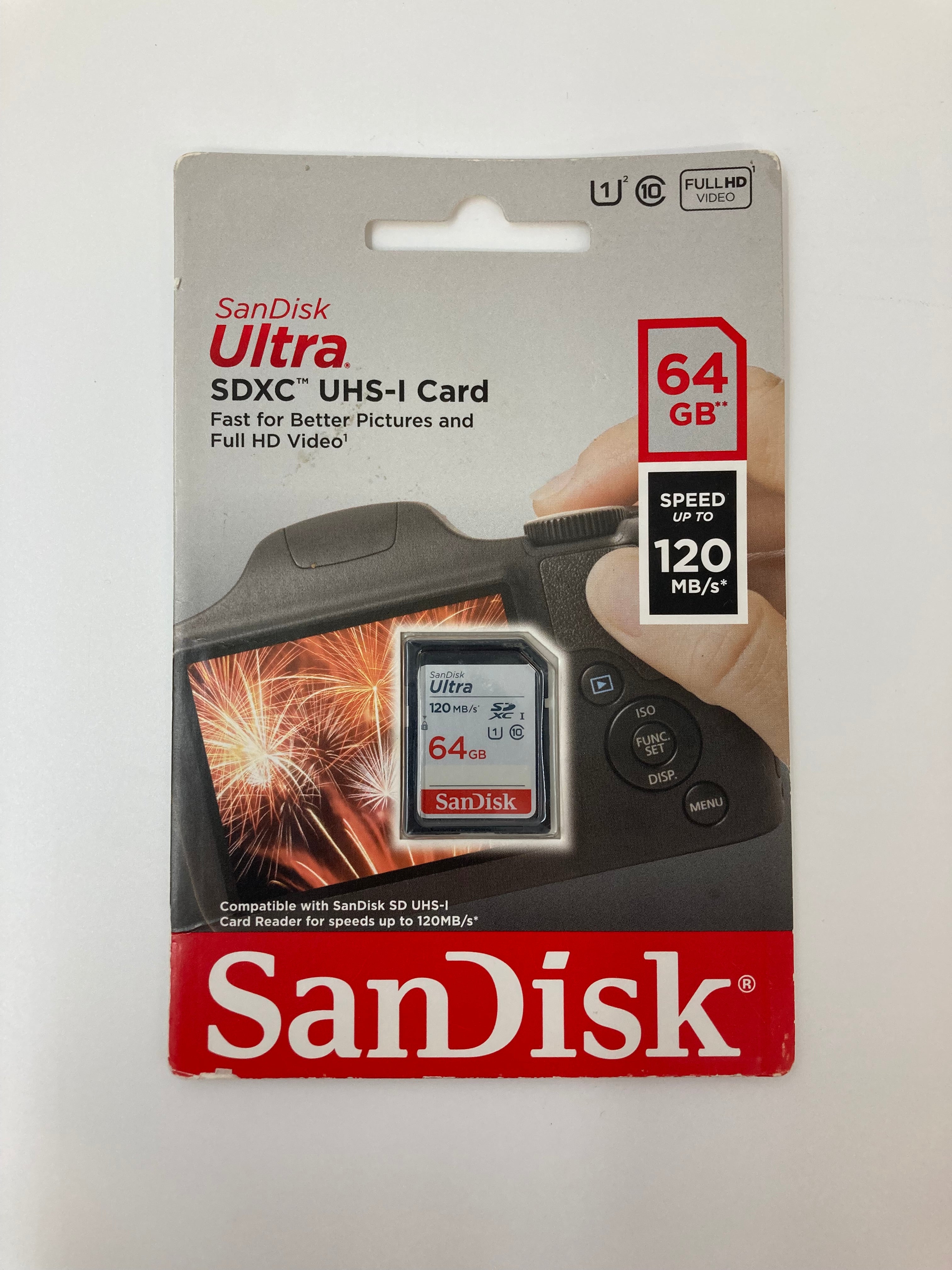 SanDisk Ultra SDXC UHS-I Memory Card | 64GB | 120 MB/s - Brand New