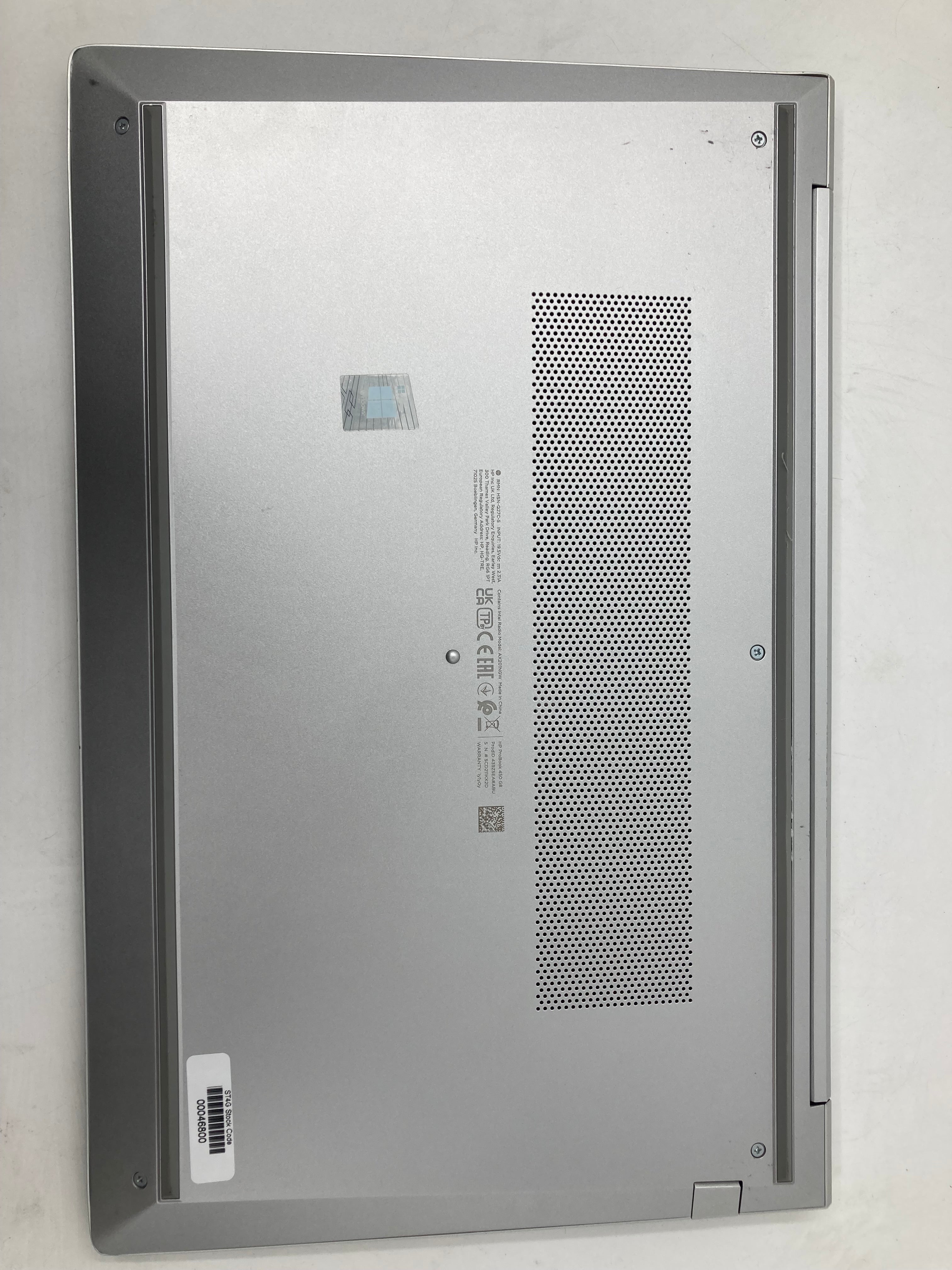 HP ProBook 450 G8 15" Screen i5 11th Gen No RAM No SSD No OS *Spares*