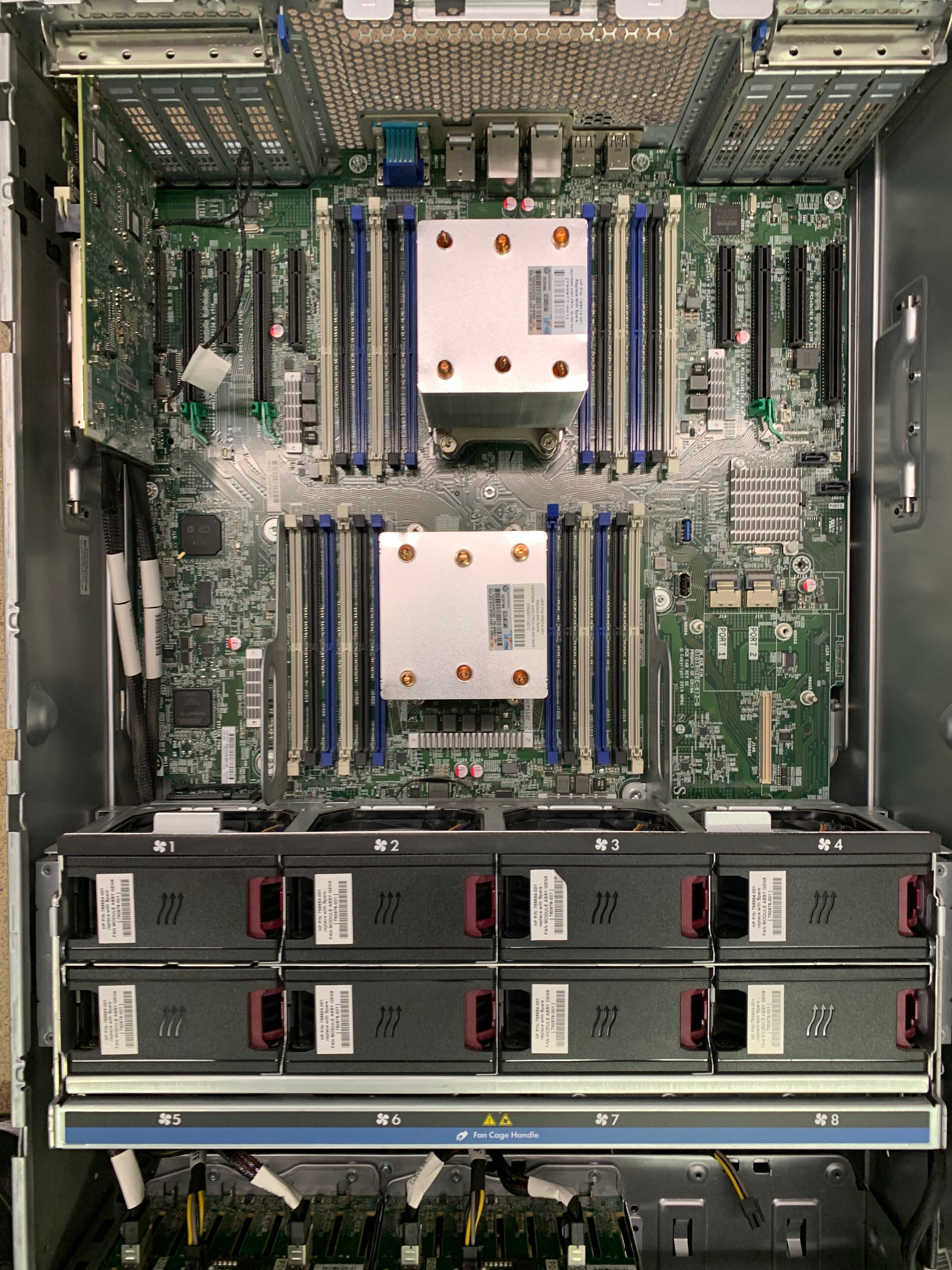 HP ProLiant ML350 Gen 9 | 2x Xeon E5-2630v4 | 14x 1.2TB HDD | 2x 600GB HDD | No RAM