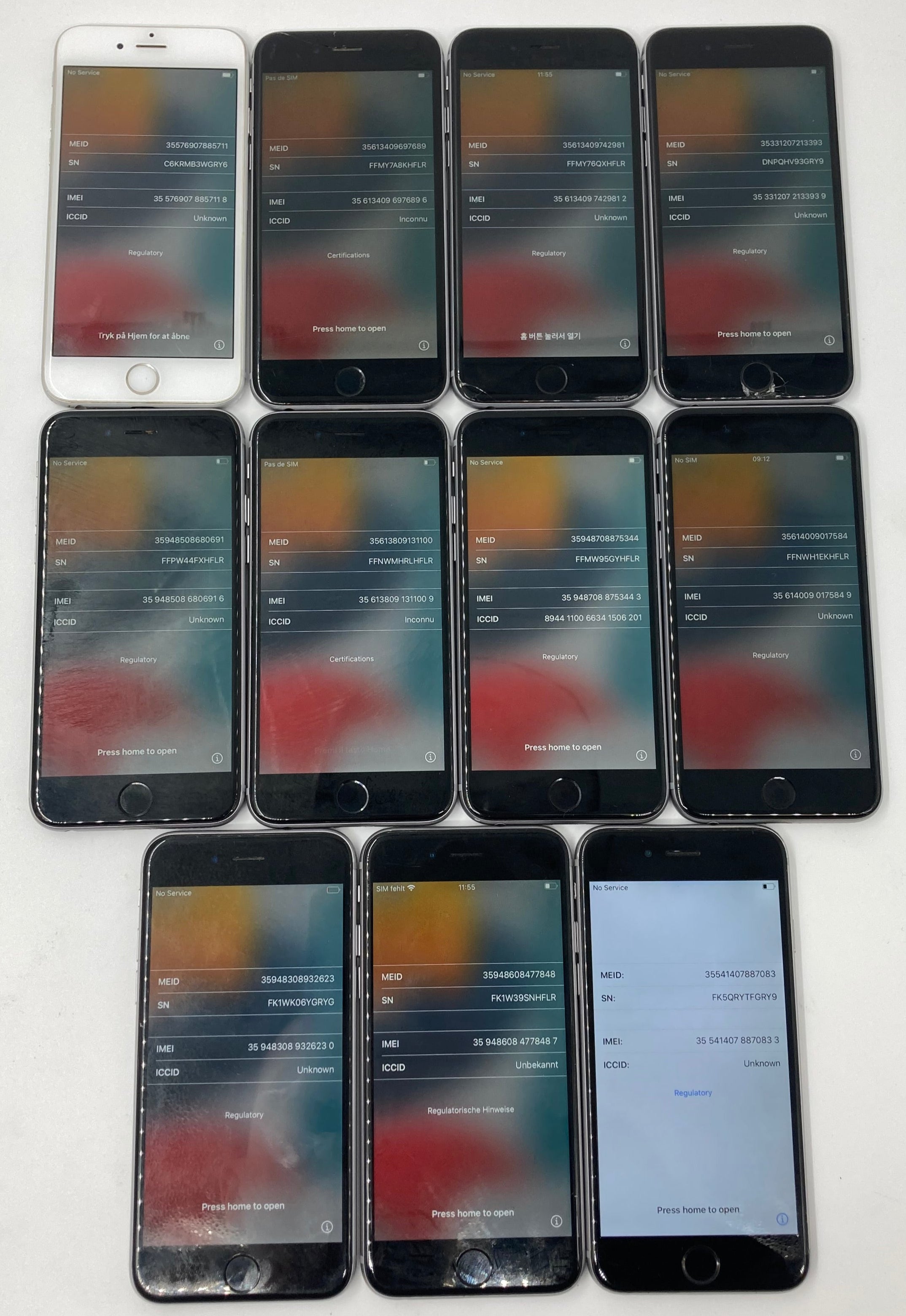 Apple iPhone 6s A1688 Mixed Colours Batch of 23 *Spares*