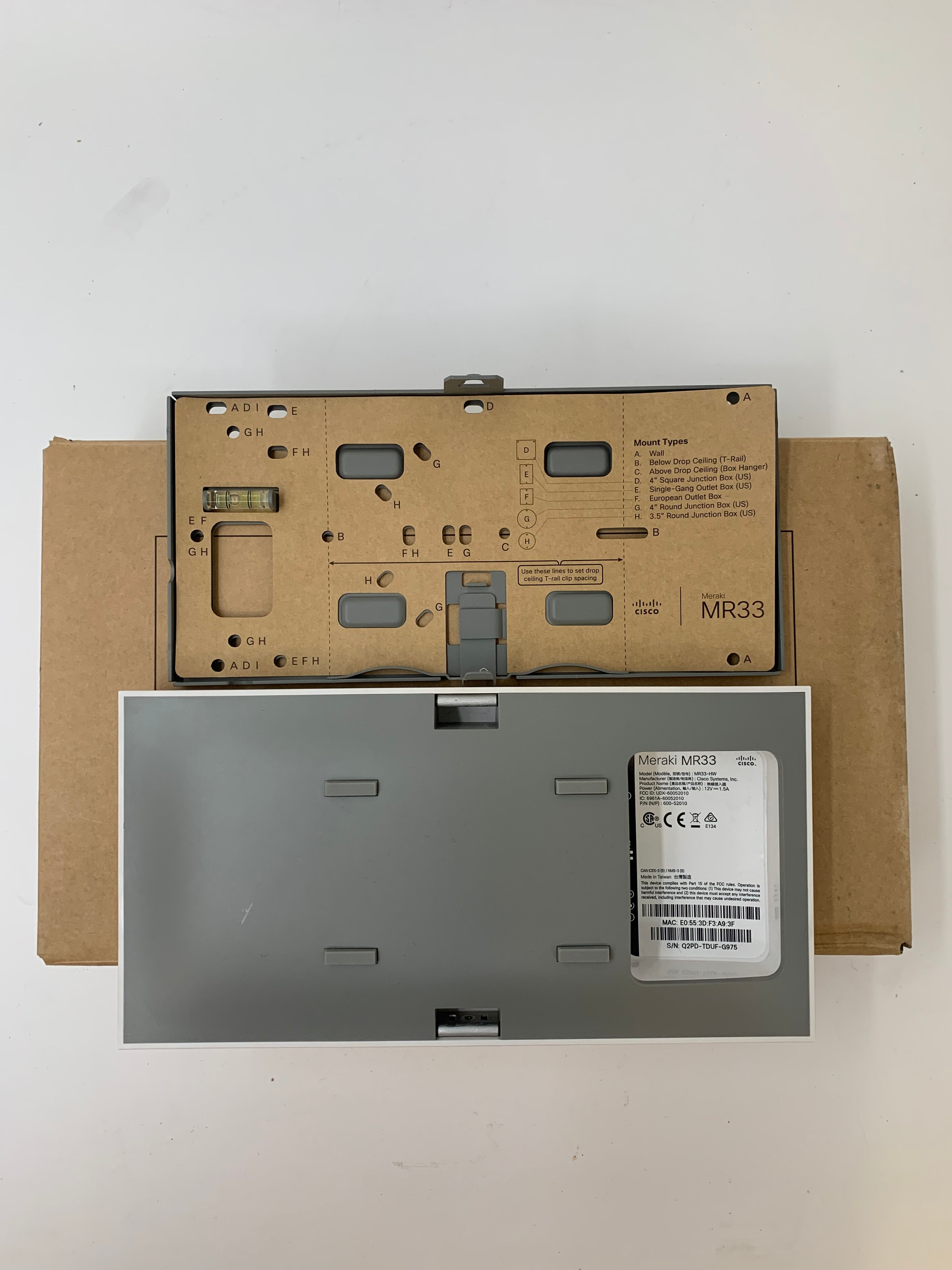 Cisco Meraki MR33 | Indoor Wall-Mountable Wireless WiFi Access Point Unclaimed