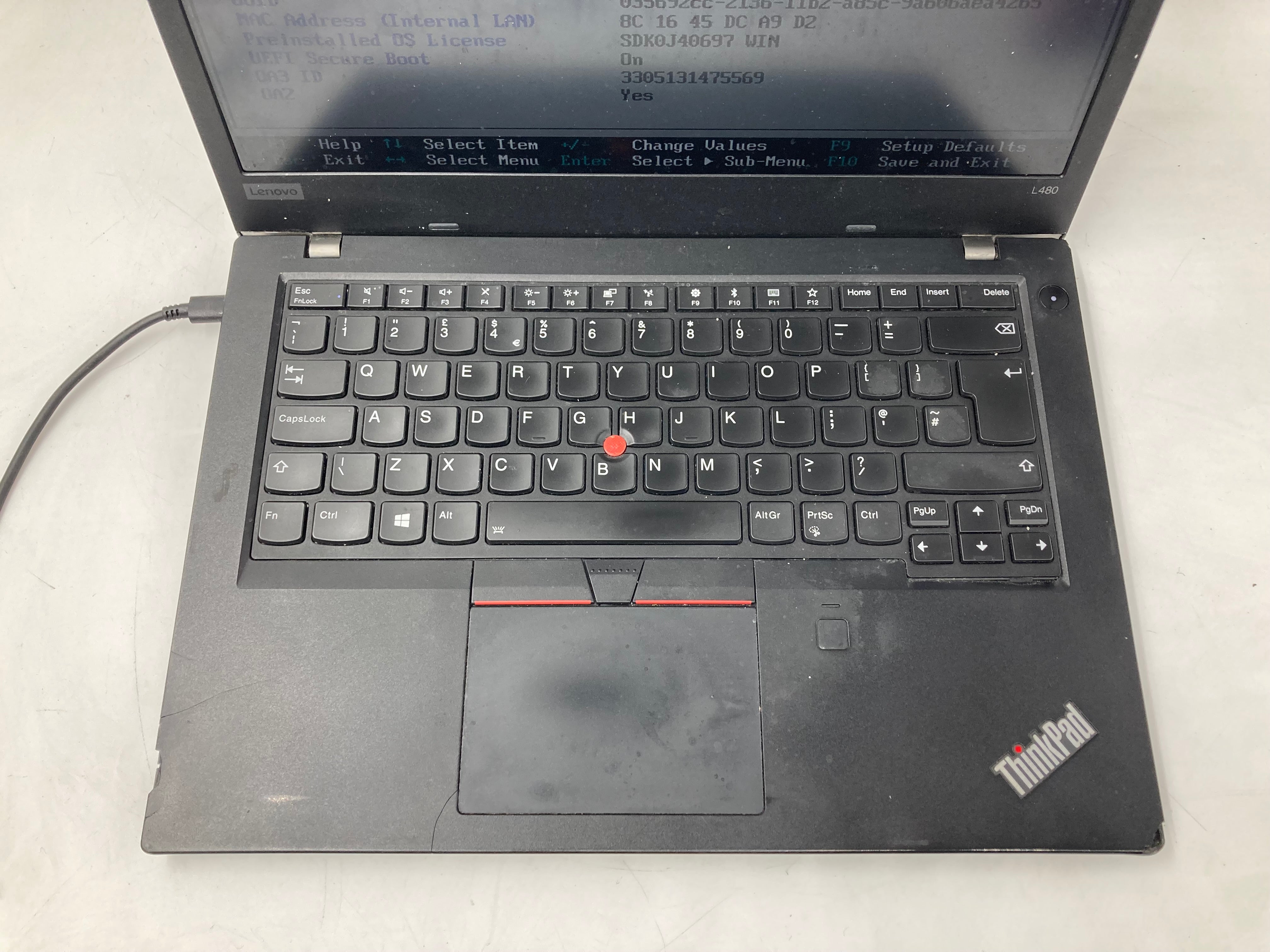 Lenovo Laptop ThinkPad L480 14" i5 8th Gen 16GB RAM No SSD No OS
