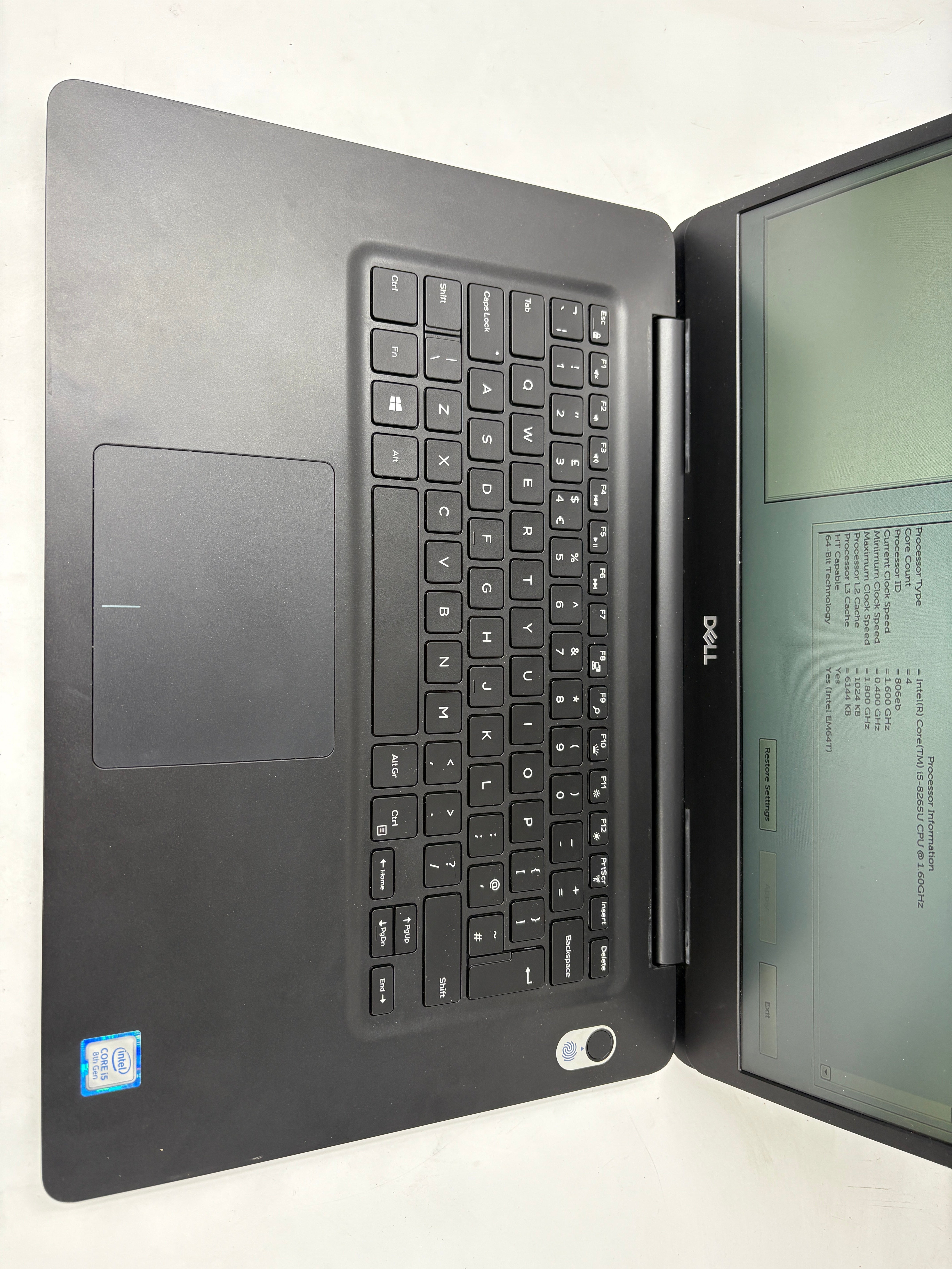 Dell Laptop Vostro 5581 15.6" Screen i5 8th Gen 8GB 128GB SSD W11