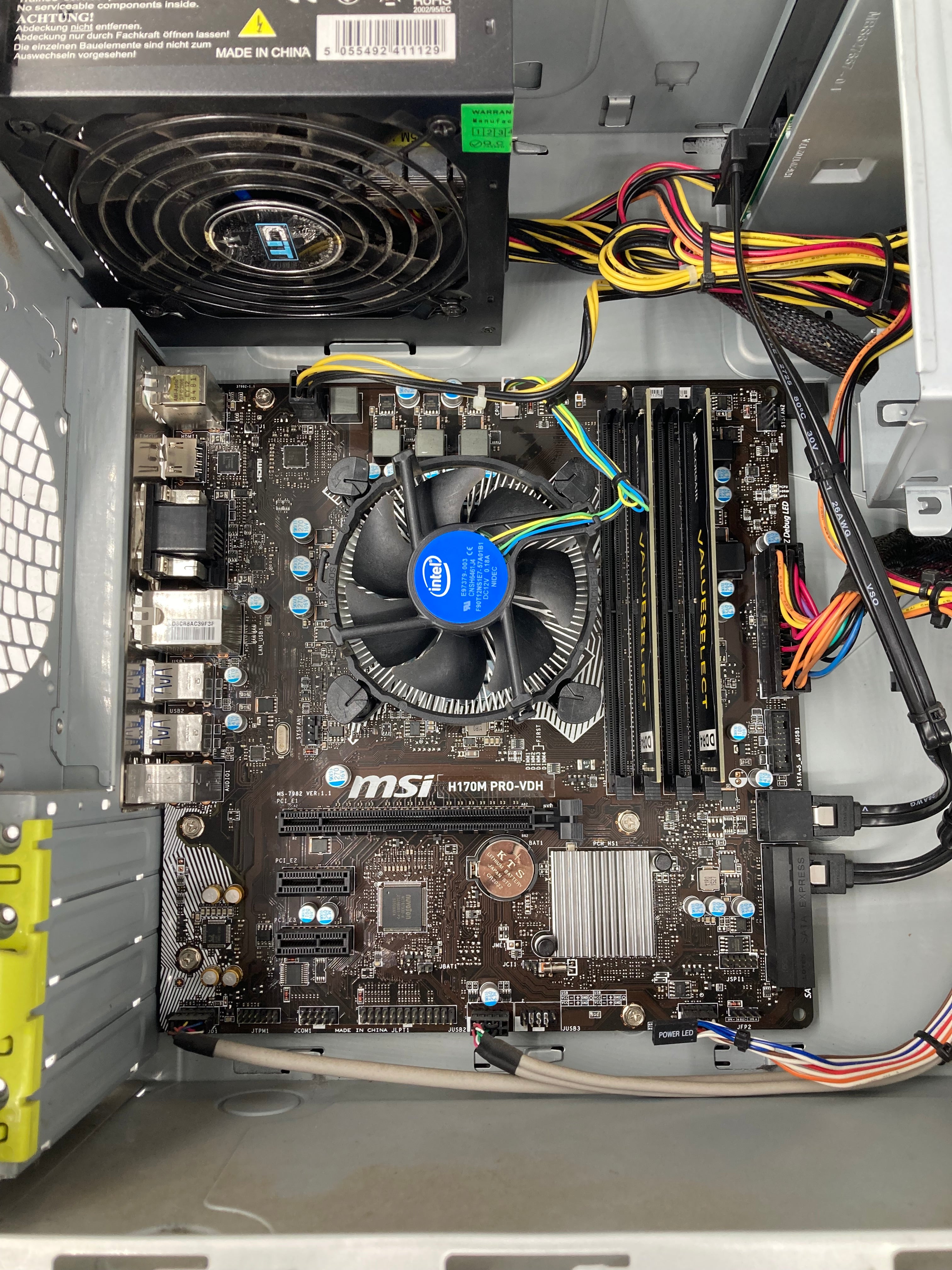 MSI Desktop i5 6th gen 8GB DDR4 Ram No Storage No OS