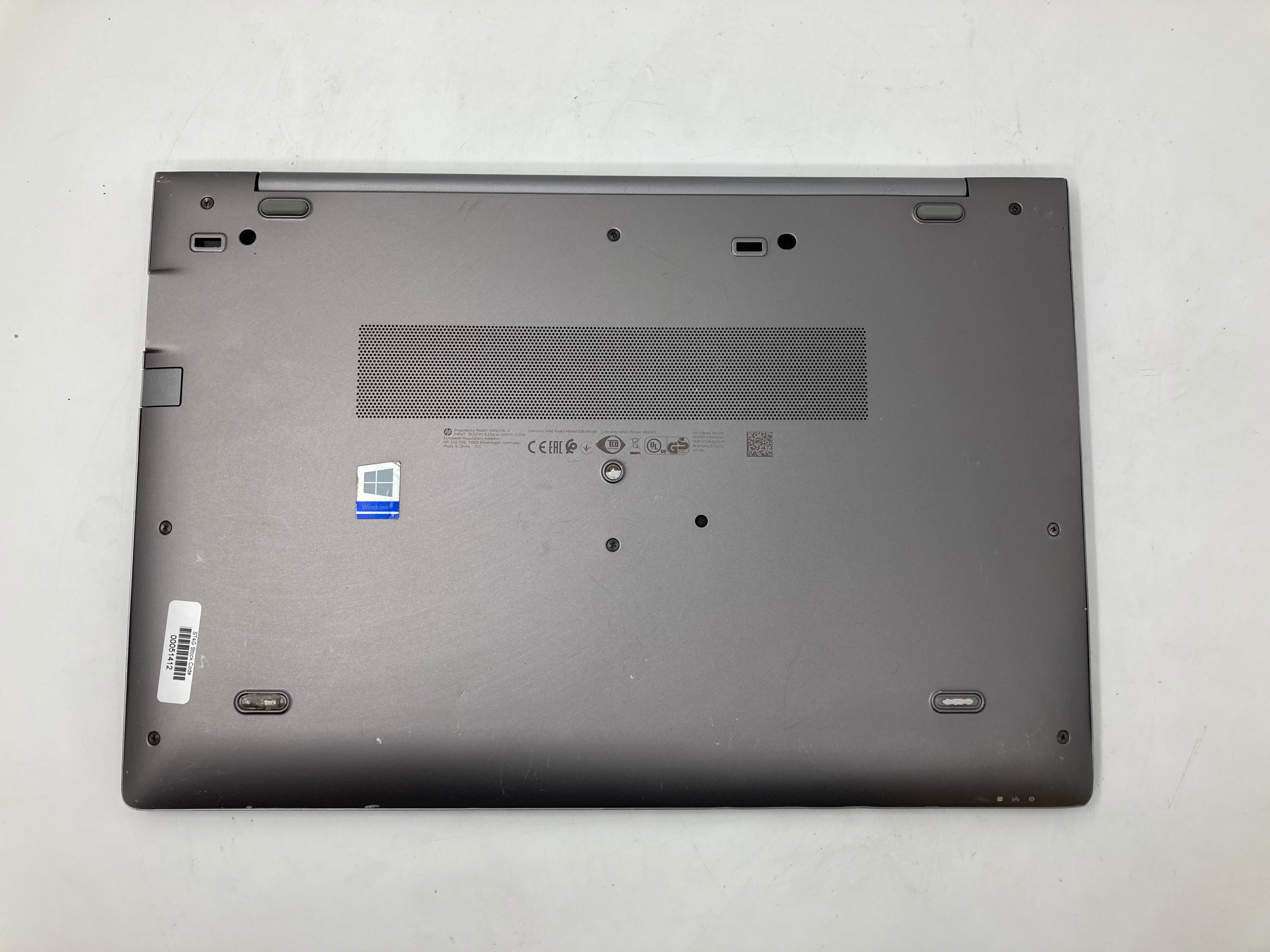 HP Laptop ZBook 15U G5 15" i5 7th Gen 8GB RAM 512GB SSD No OS