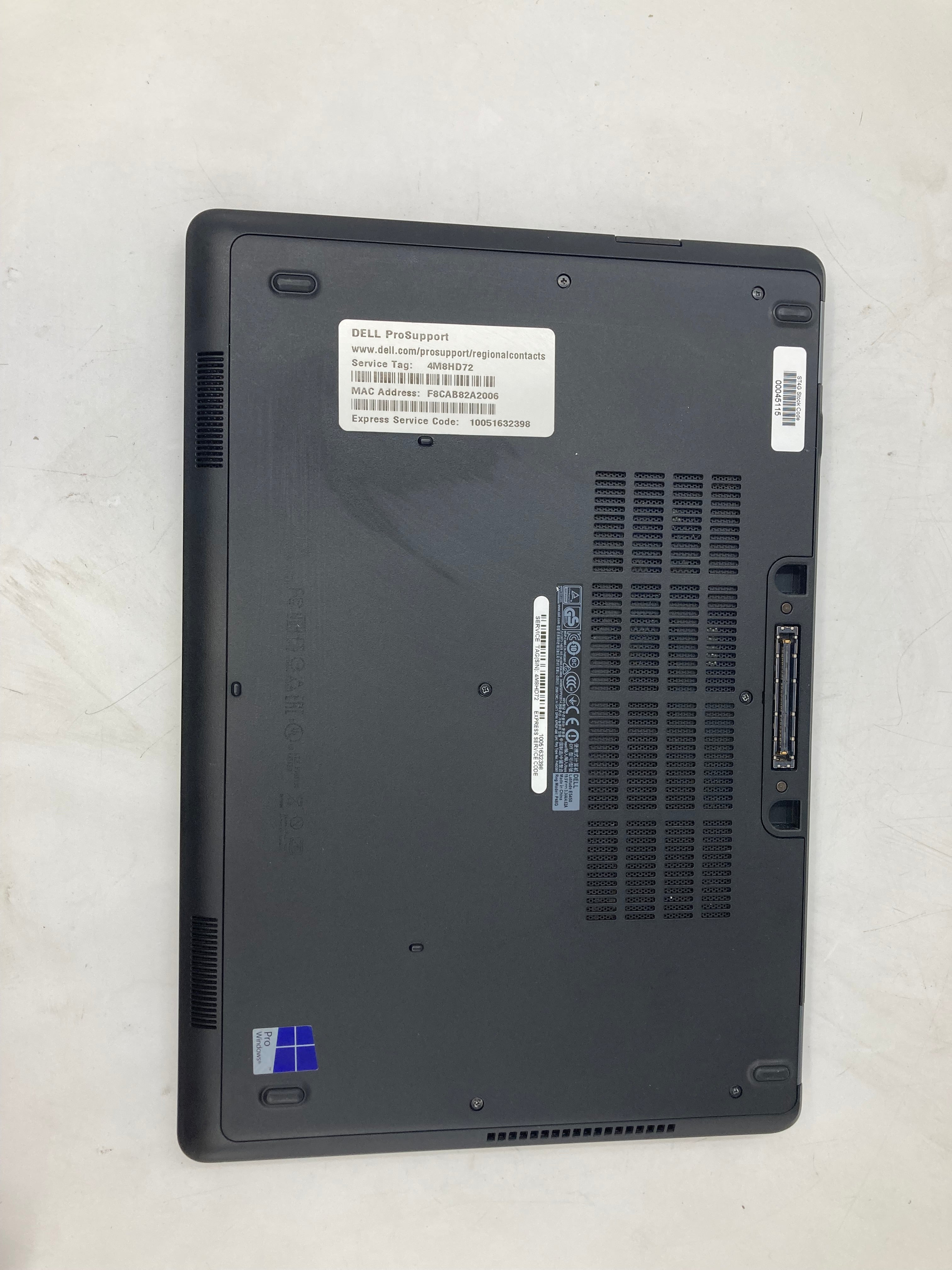 Dell Laptop Latitude E5450 14" Screen i5 5200U 8GB Ram No SSD No OS