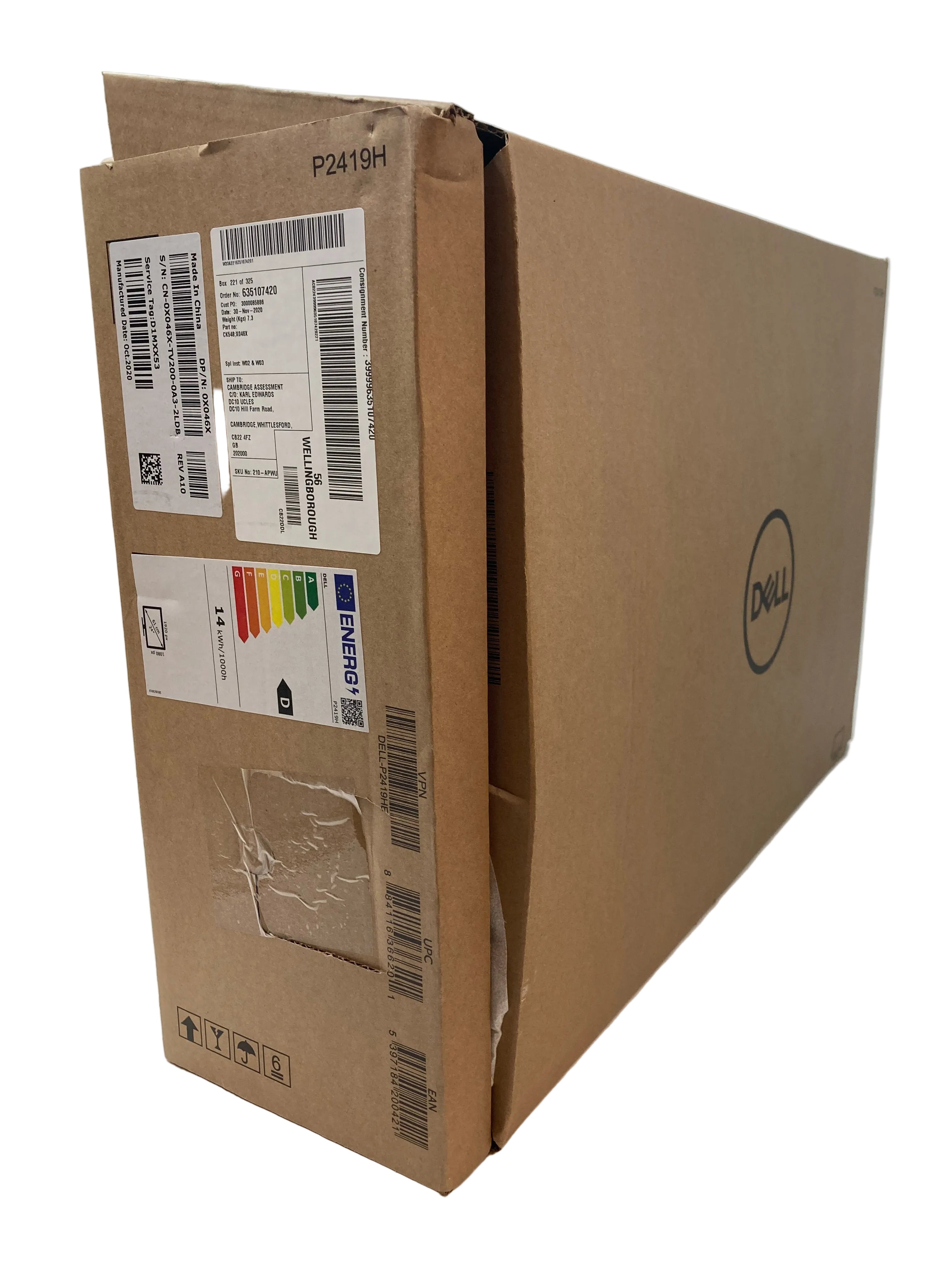 New In Box Dell P2419H Monitor, LED, 23.8" Full HD 1920 x 1080, 50-76Hz, IPS
