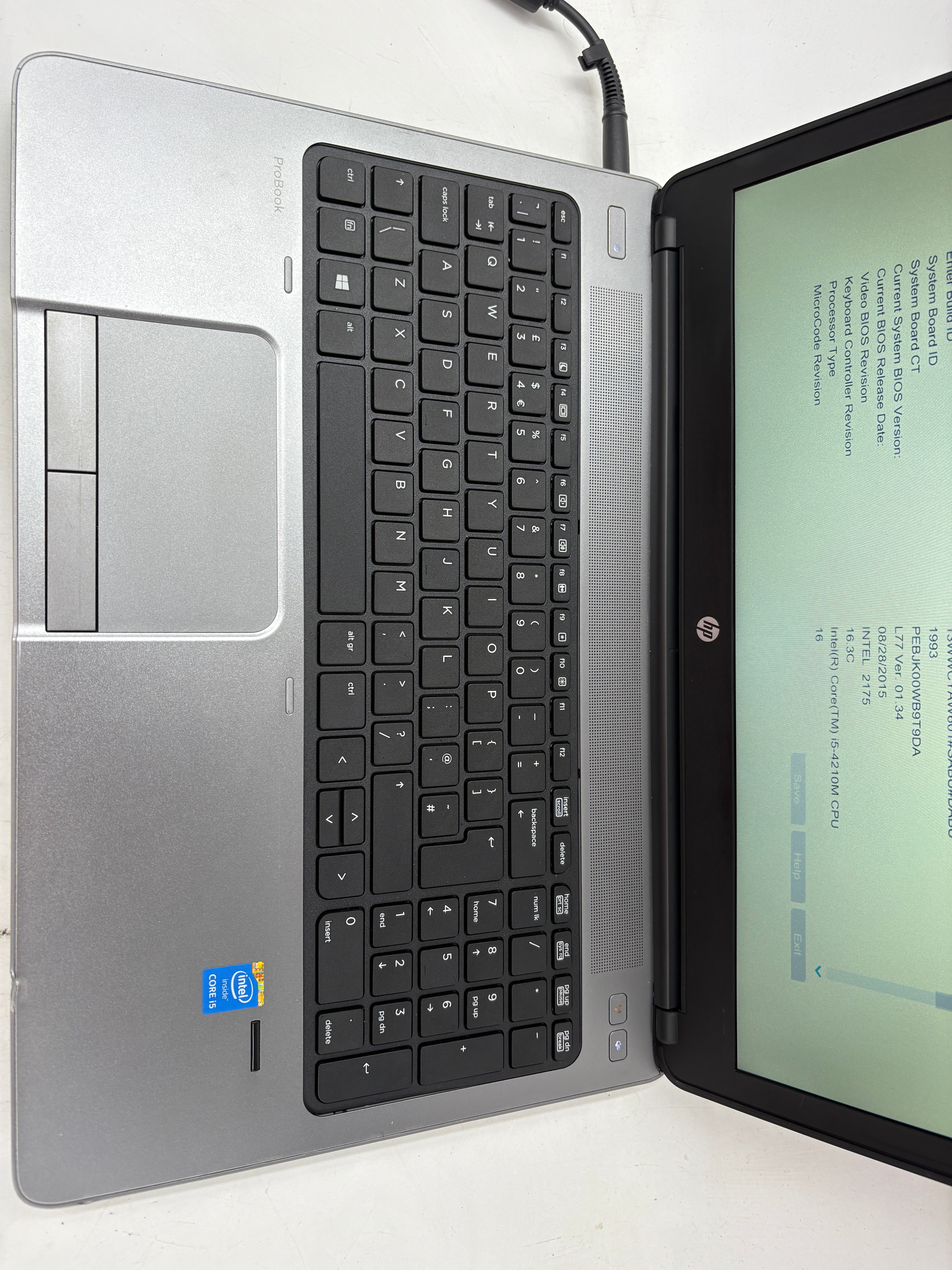 HP Laptop ProBook 650 G1 15.6" Screen i5 4th Gen 8GB RAM NO SSD NO OS