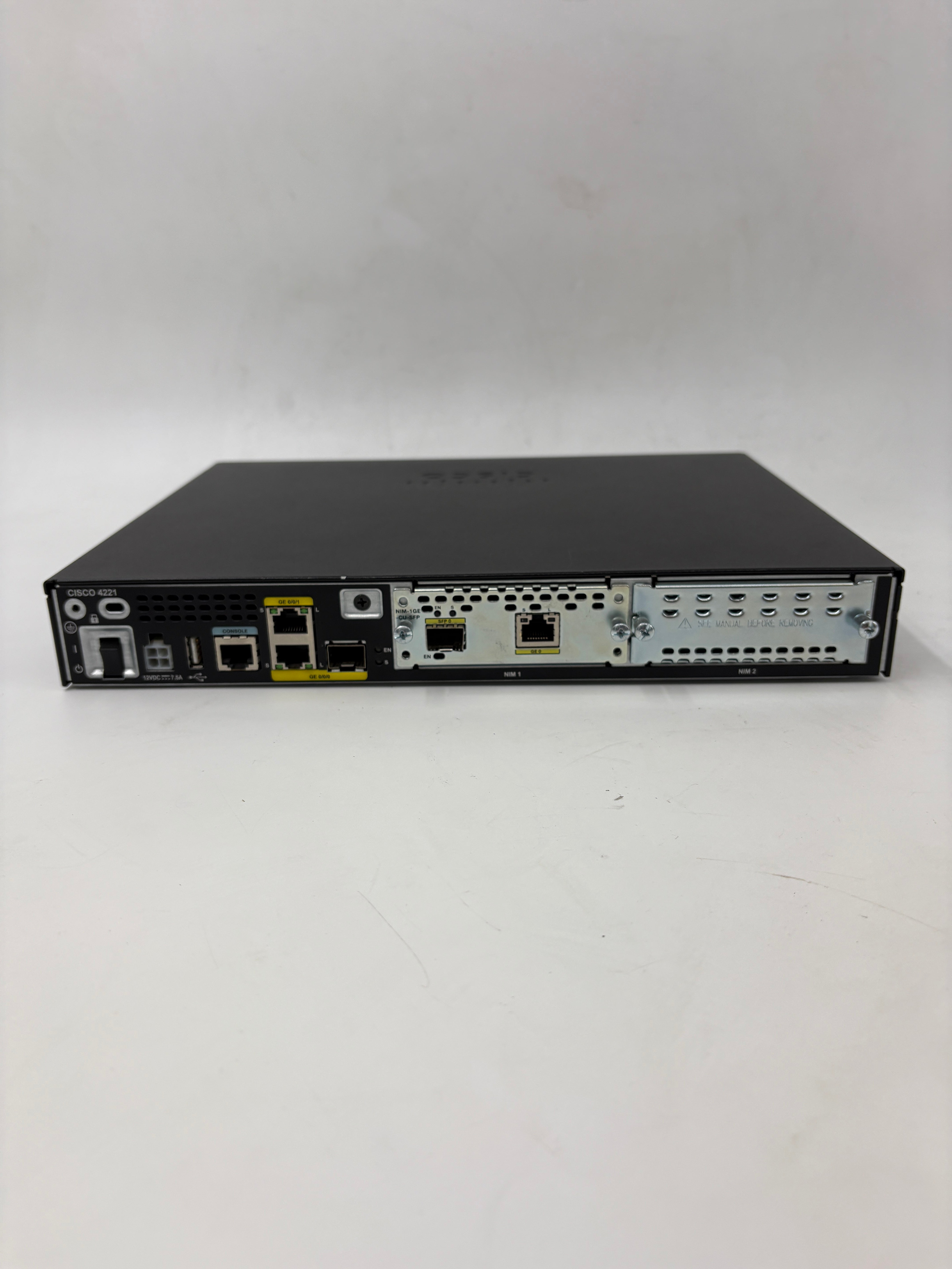 CISCO ISR Integrated Services Router ISR4221/K9 2-Port Gigabit 4200 Series SFP