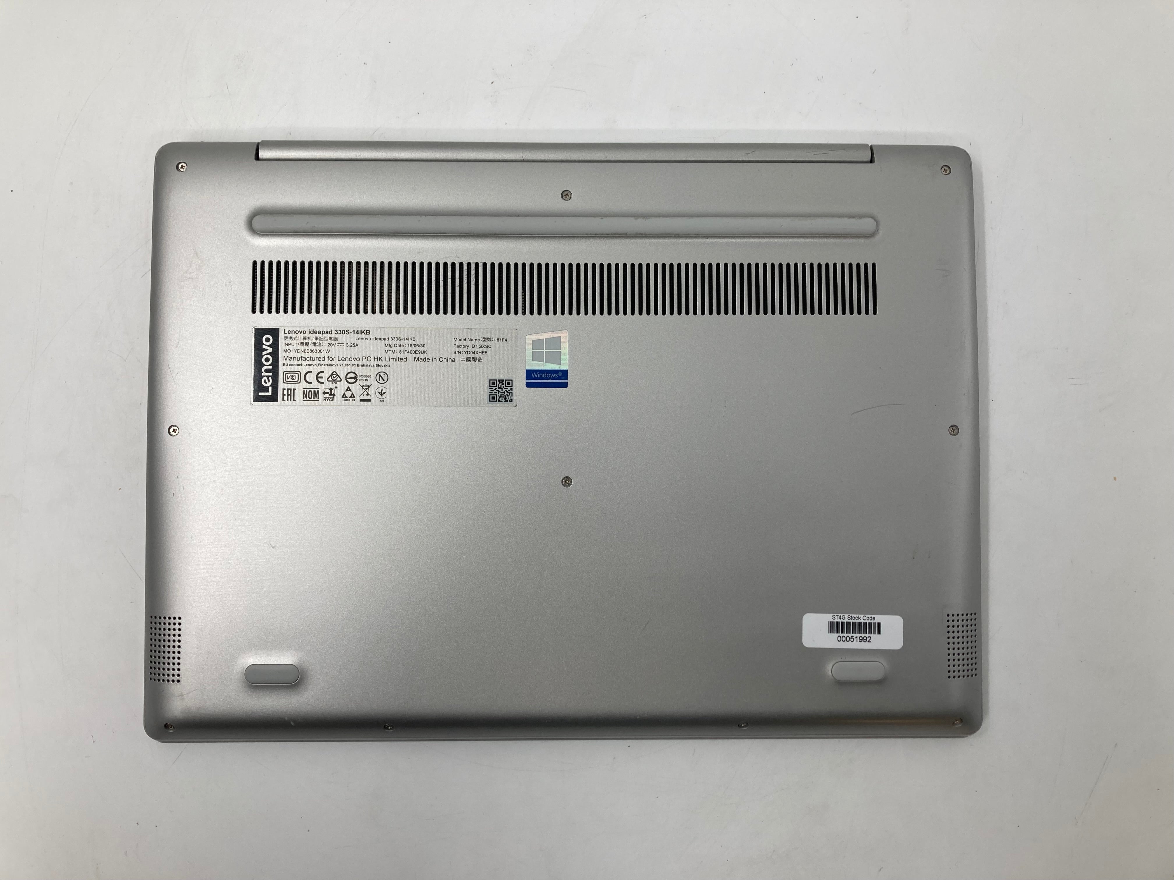 Lenovo Laptop IdeaPad 330S-14IKB 14" Silver i5 8th Gen No RAM No HDD *Spares* #2