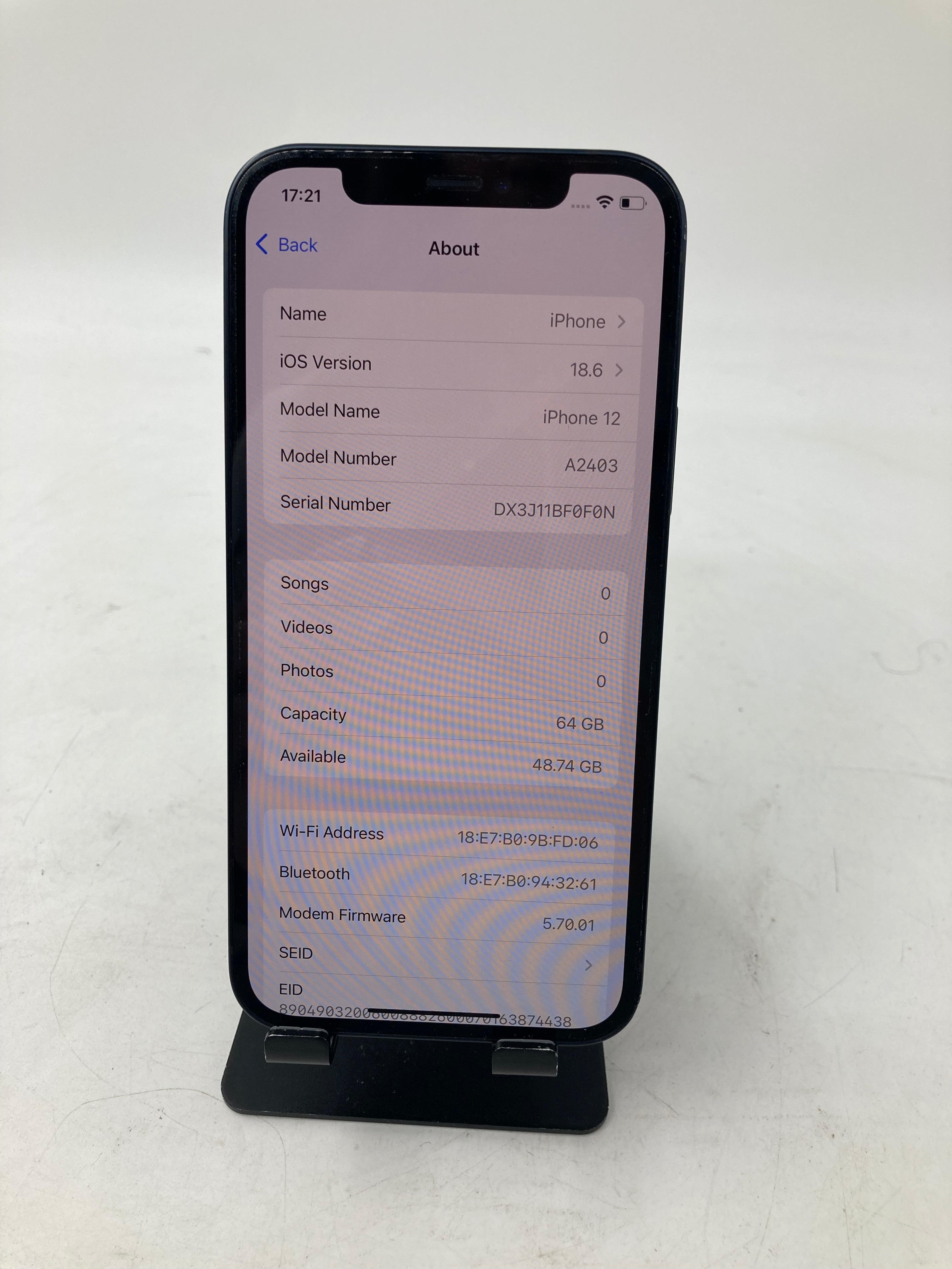 Apple iPhone 12 A2403 64GB Black - Unlocked #4