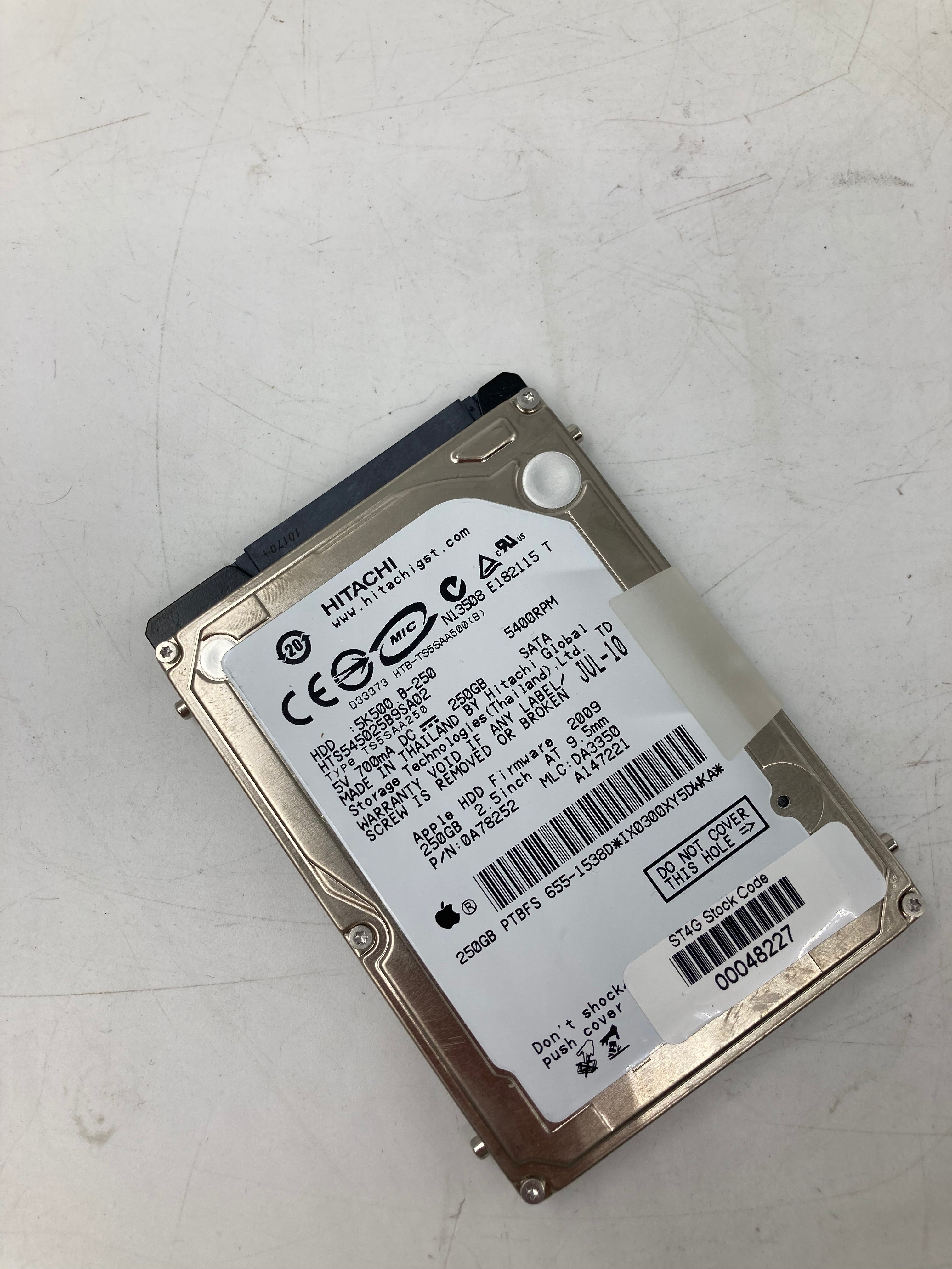 Seagate Hitachi Toshiba HDD 2.5" SATA 250GB 5.4K 7.2K RPM 1.5 3.0 Gbps Lot Of 5