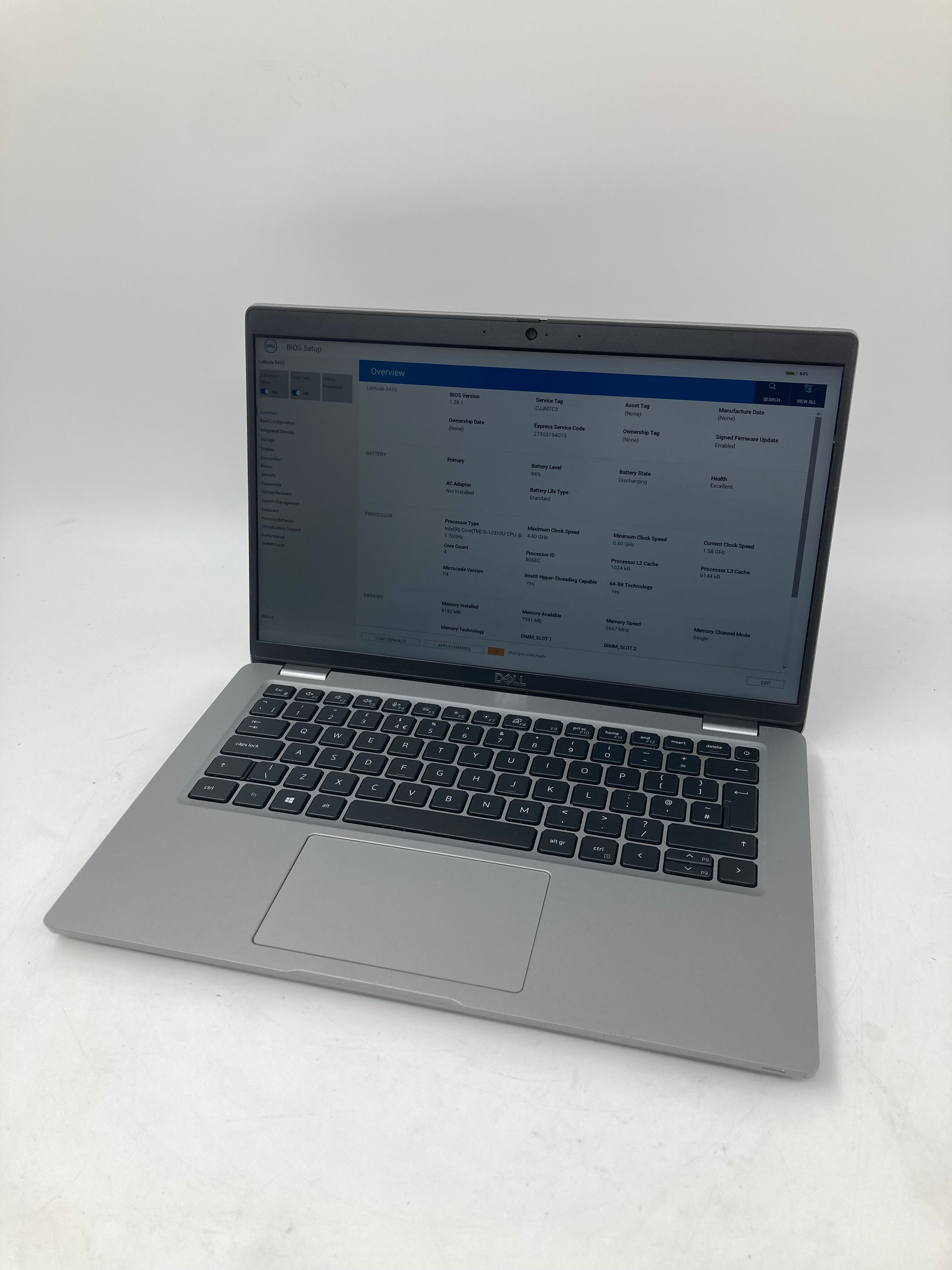 Dell Laptop Latitude 5420 14" i5 10th Gen 8GB RAM 256GB SSD No OS