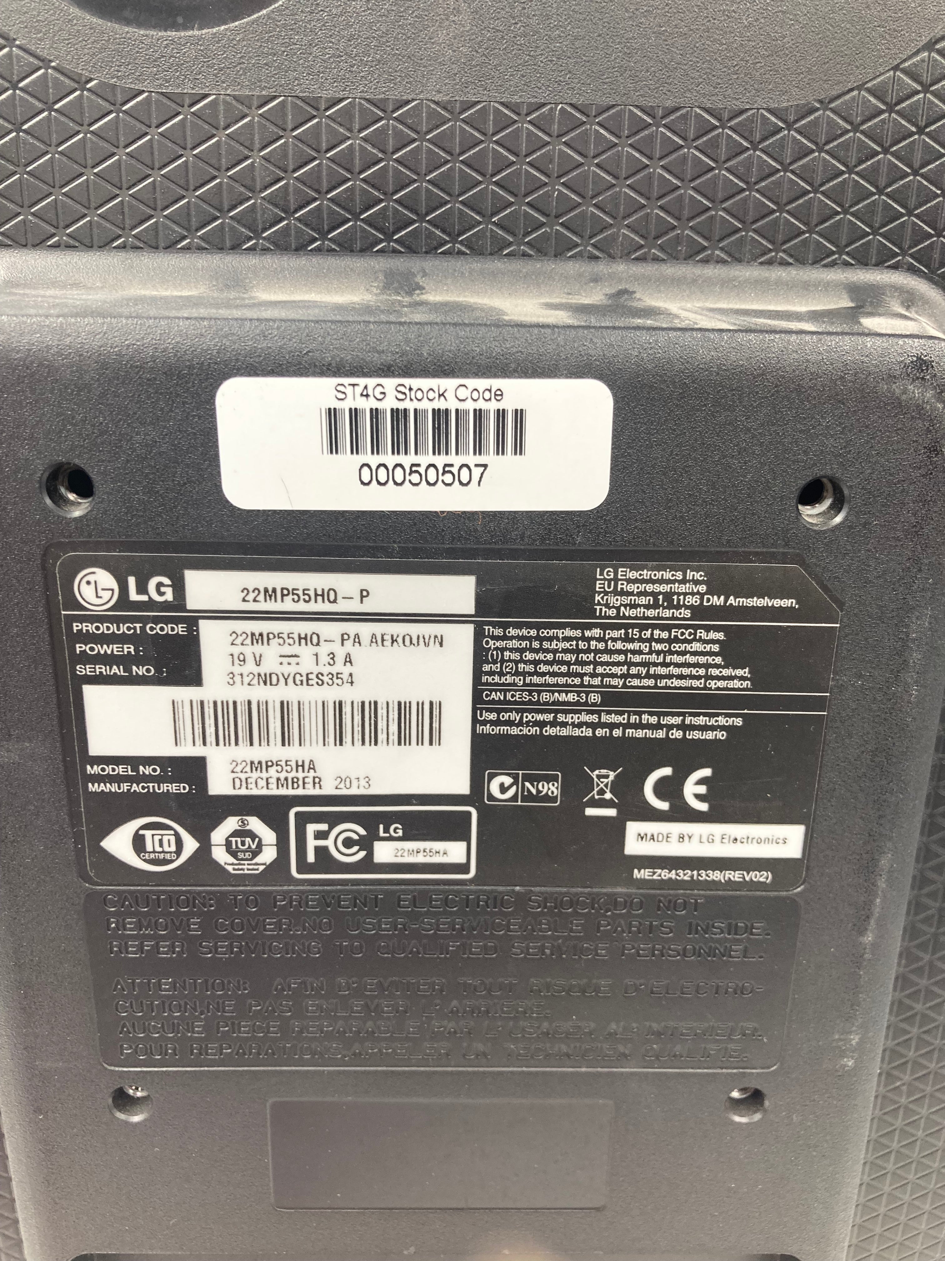 LG 22MP55HQ -P 21.5" IPS LED monitor DVI VGA HDMI