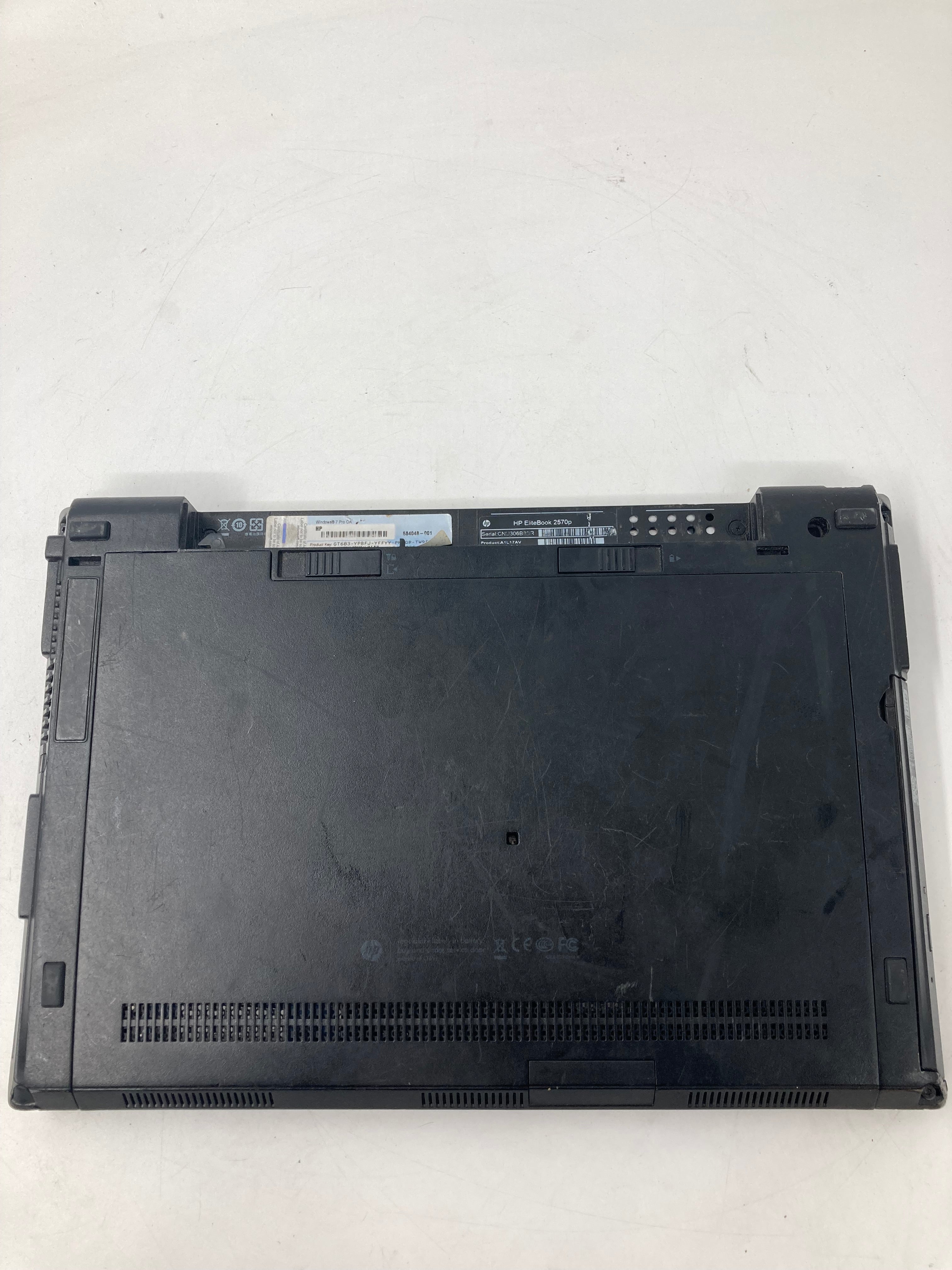 HP EliteBook 2570p 15" Screen i5 4GB RAM No SSD No OS *Spares*