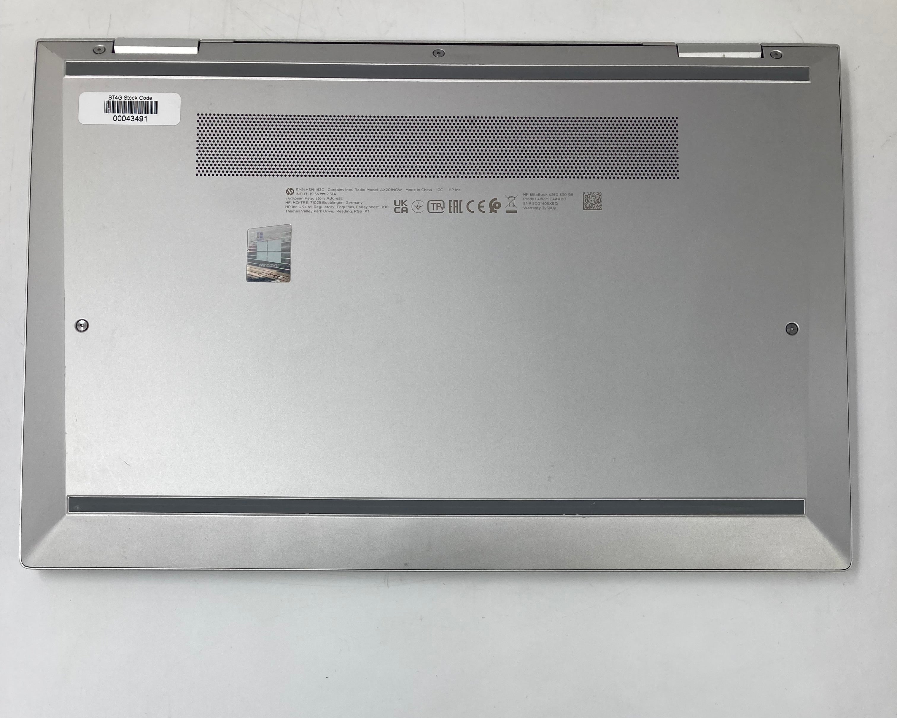 HP Laptop EliteBook X360 830 G8 13.3" Touch i5 11th Gen 16GB RAM 256GB SSD W11