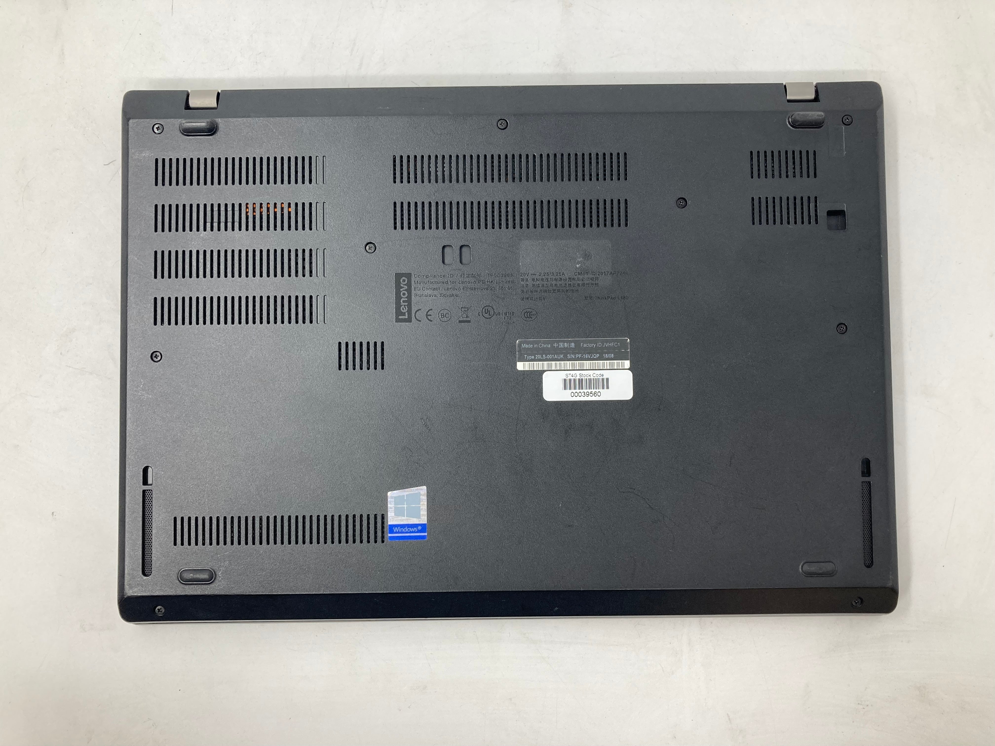 Lenovo ThinkPad L490 14" i5 8th Gen No RAM No HDD No OS *Spares*