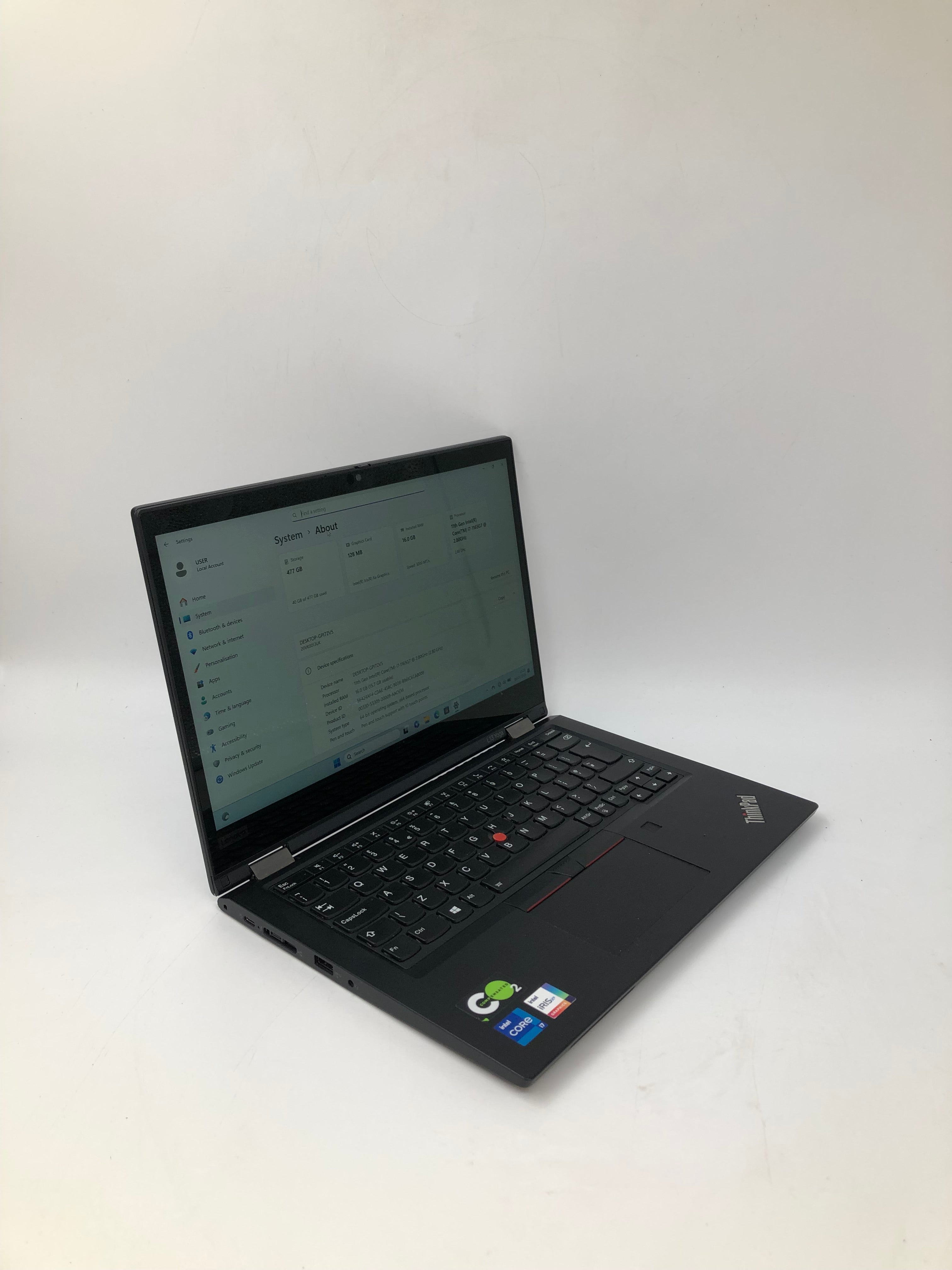 Lenovo Laptop L13 Yoga G2 13" Touch Screen i7 11th Gen 16GB RAM 512GB SSD W11