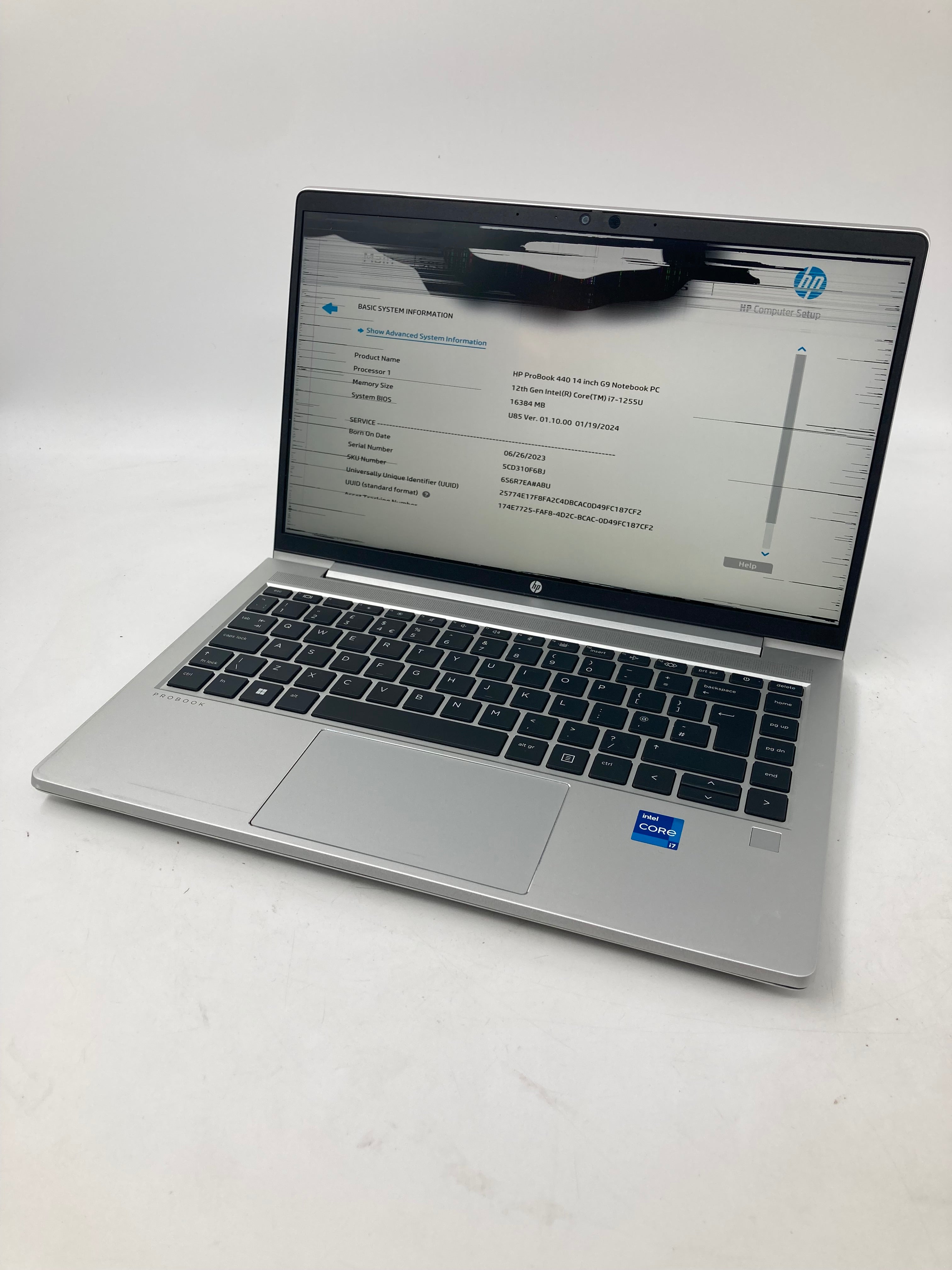 HP ProBook 440 G9 14" Screen i7 12th Gen 16GB RAM No SSD No OS *Spares*