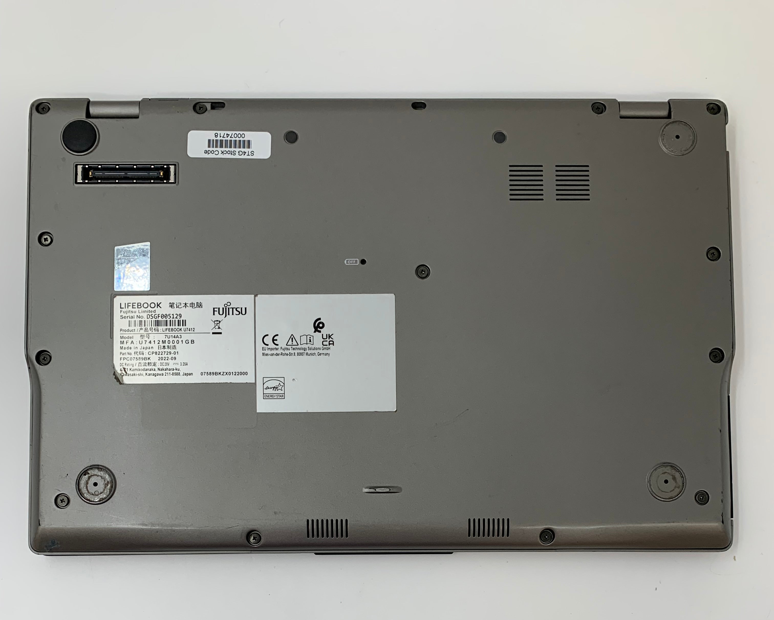 Fujitsu LifeBook U7412 | 14" FHD | i7 12th Gen | 16GB RAM | 512GB SSD | W11 Pro