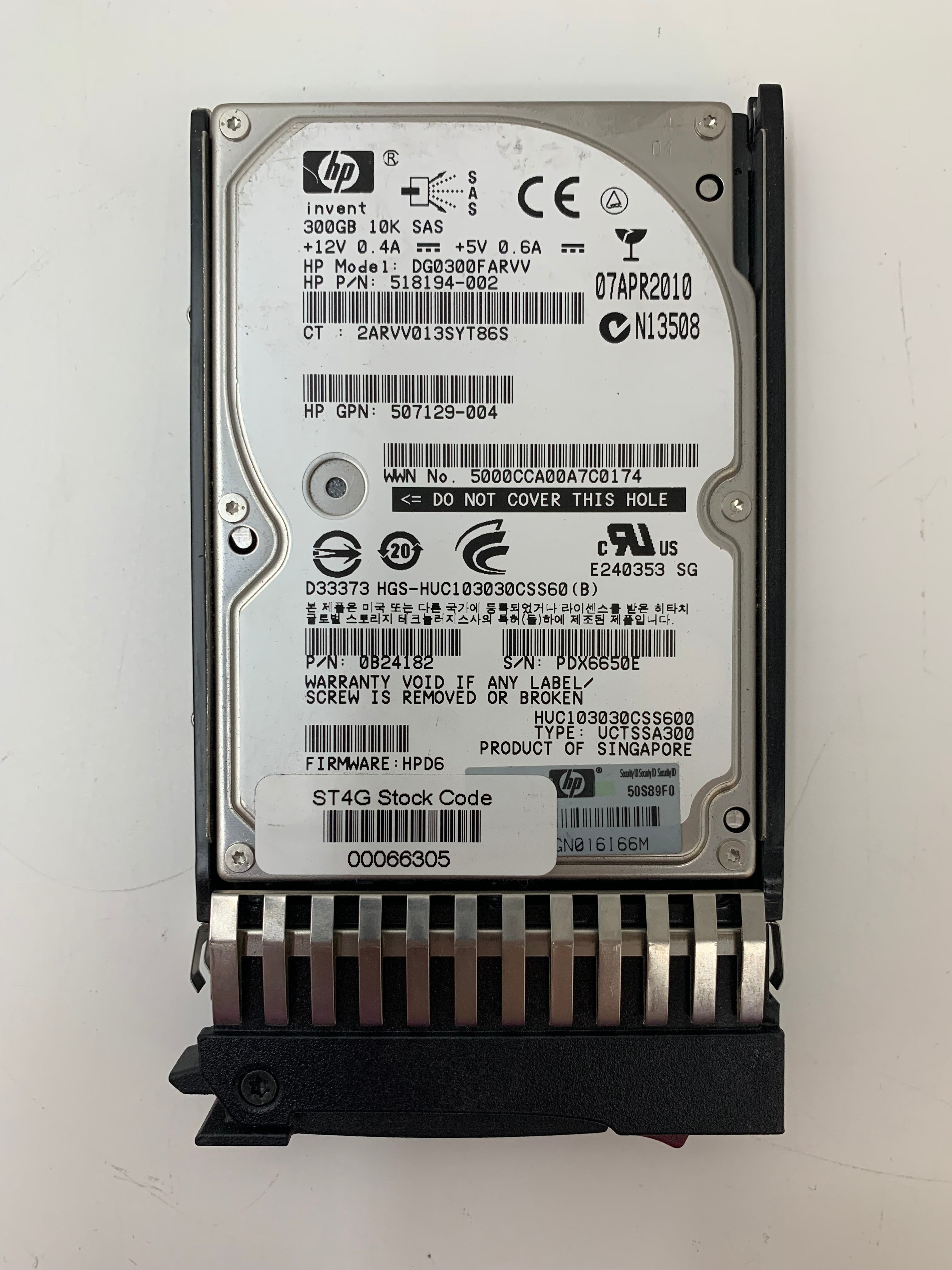 HP Hard Disk Drives | 300GB | SAS | 2.5 Inch | 6Gbps | 10K RPM | Lot of 13