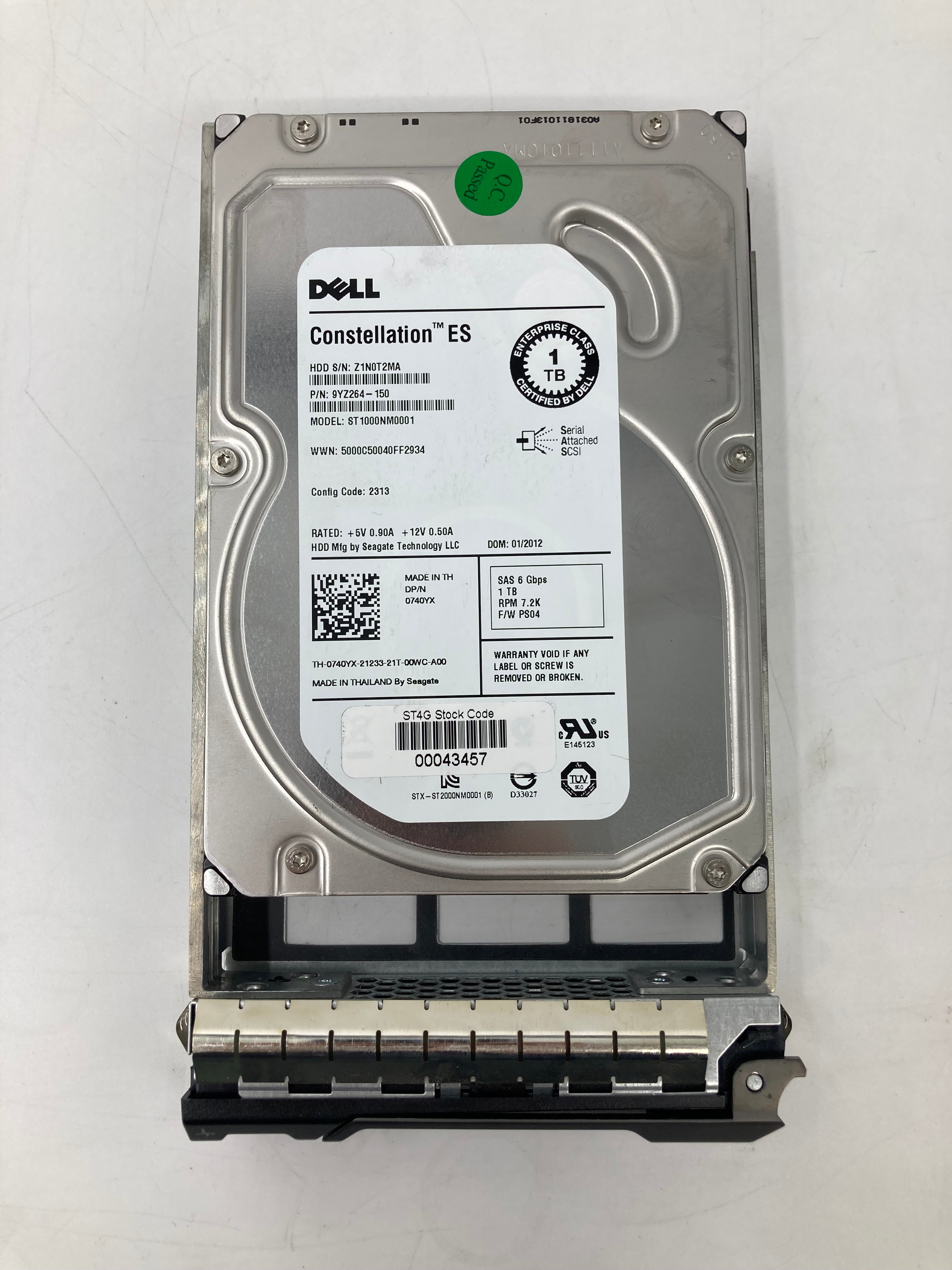 Batch of 10 3.5" SAS 1TB Hard Disk Drives - Mixed Brands