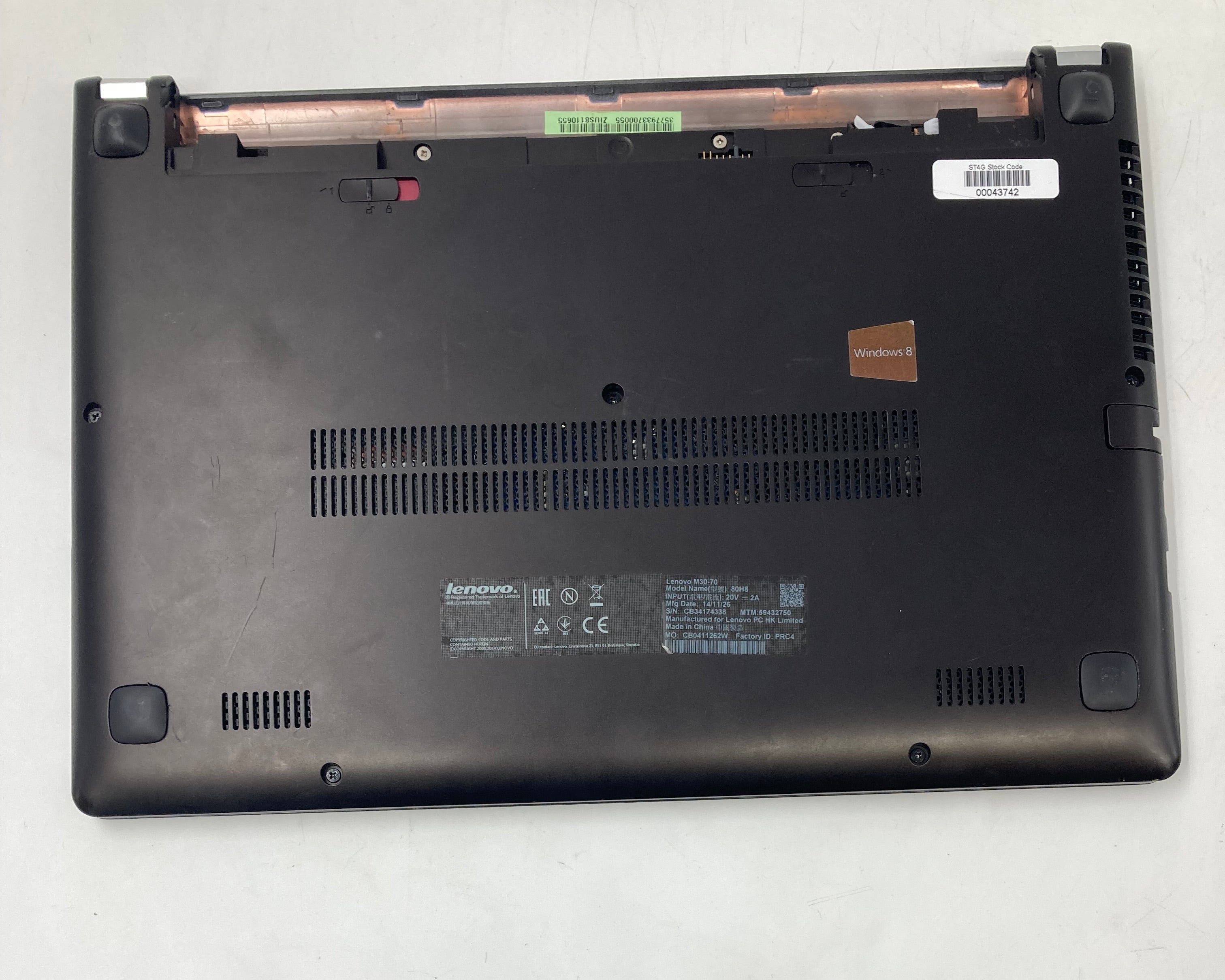 Lenovo Laptop M30-70 13.3" Intel Celeron N2957U 4GB RAM No SSD No OS *Spares*