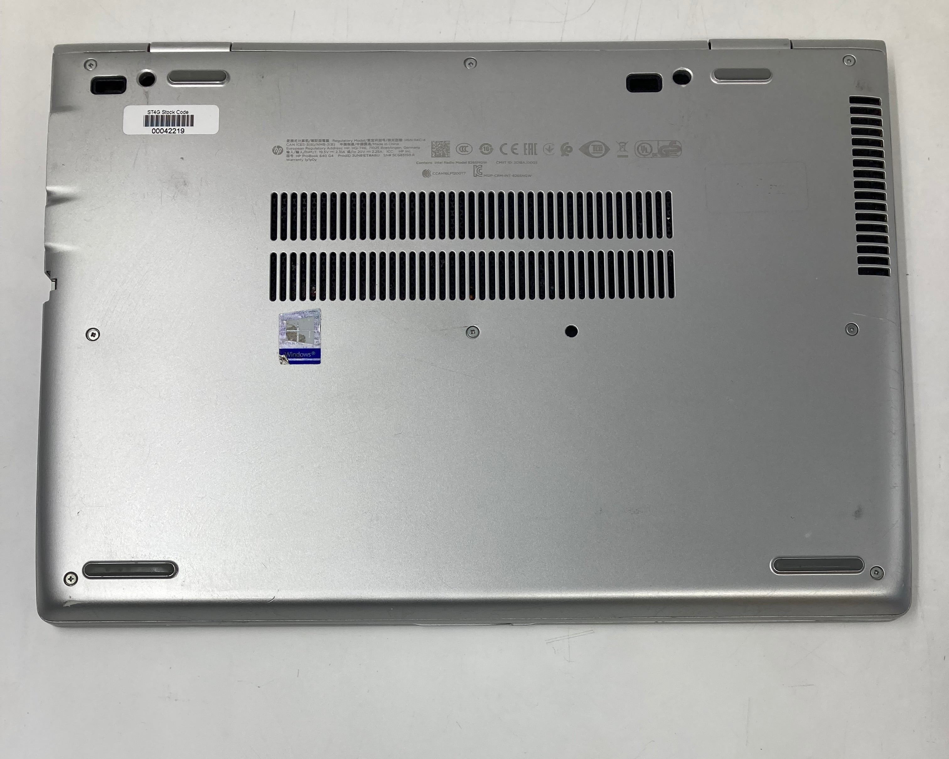 HP Laptop ProBook 640 G4 14" i5 8th Gen 8GB RAM 256GB SSD W11 OS