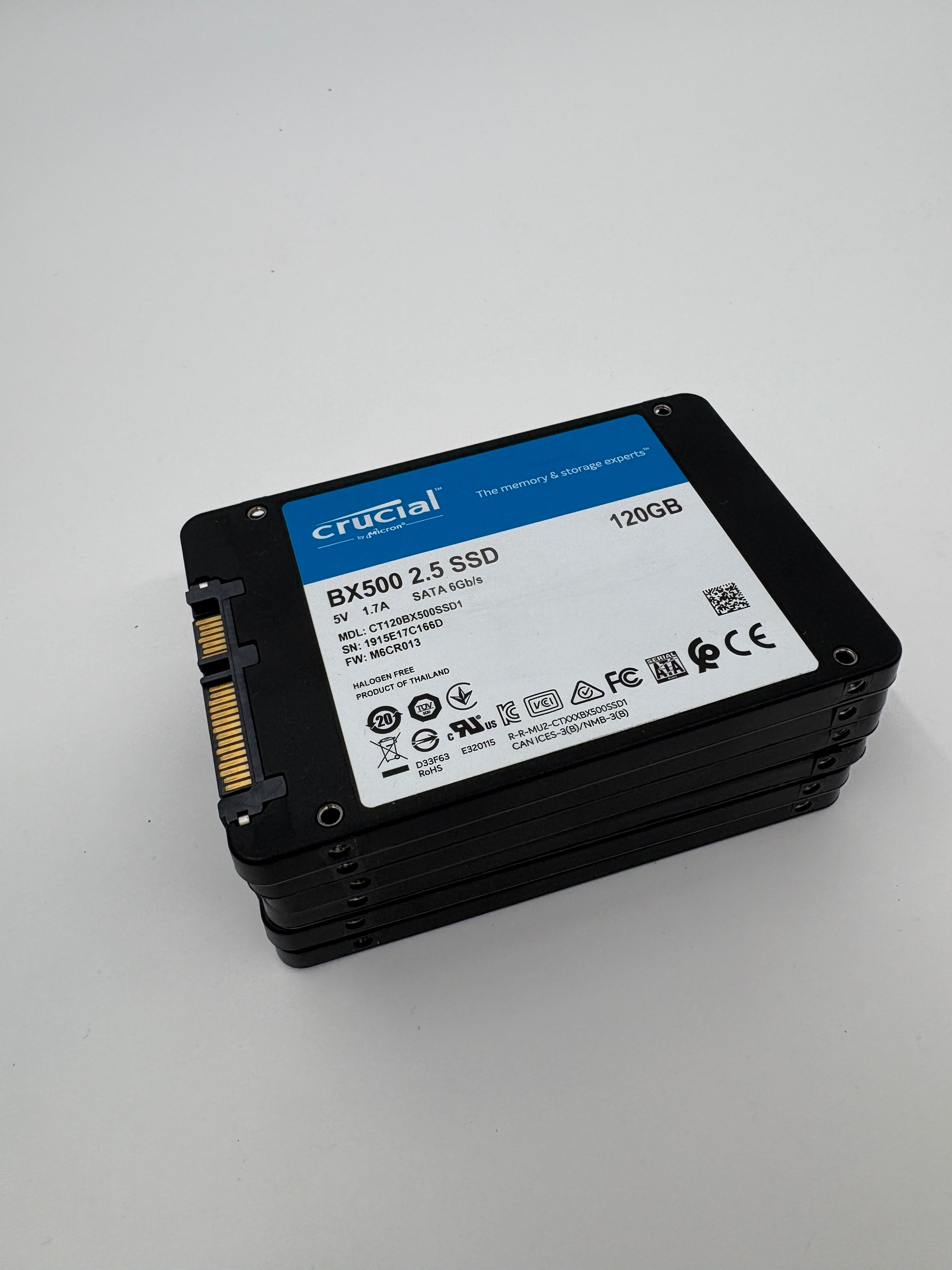 Crucial 120GB SSD 2.5" SATA (CT120BX500SSD1) Batch of 6