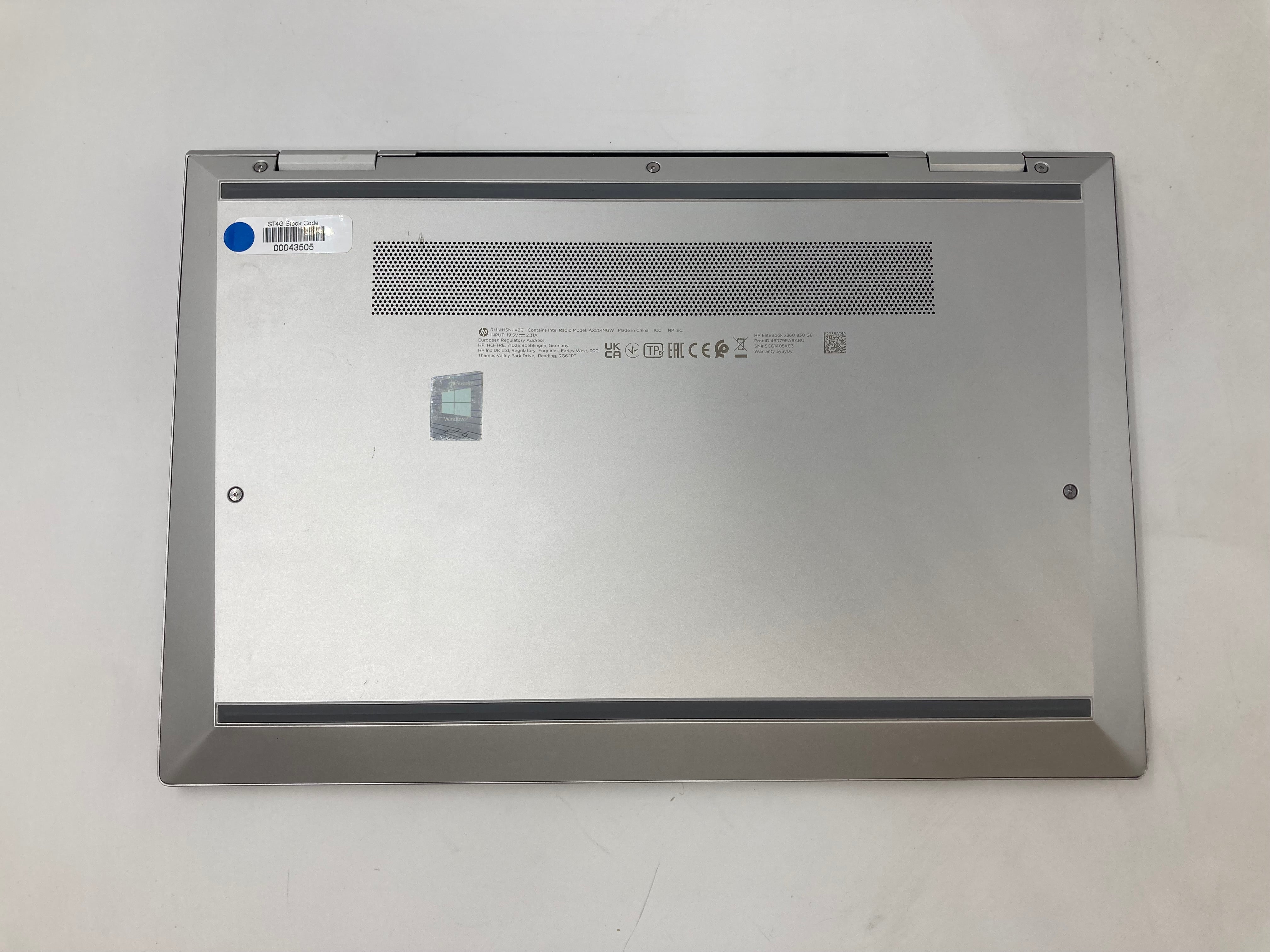 HP Laptop EliteBook X360 830 G8 13.3" Touch i5 11th Gen 16GB RAM 256GB SSD W11 5