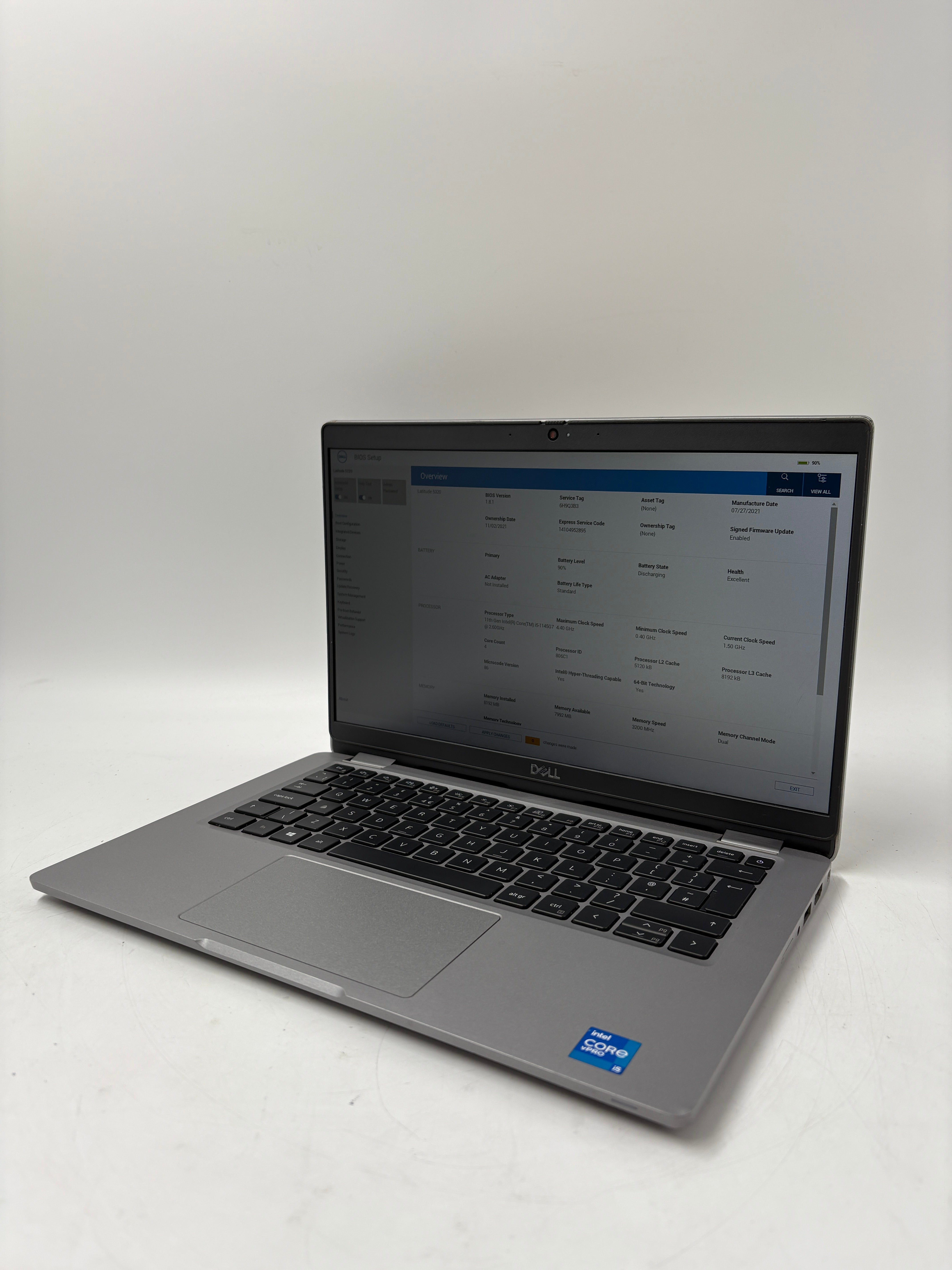 Dell Latitude 5320 13.3" Screen i5 11th Gen 8GB RAM 256GB SSD NO OS