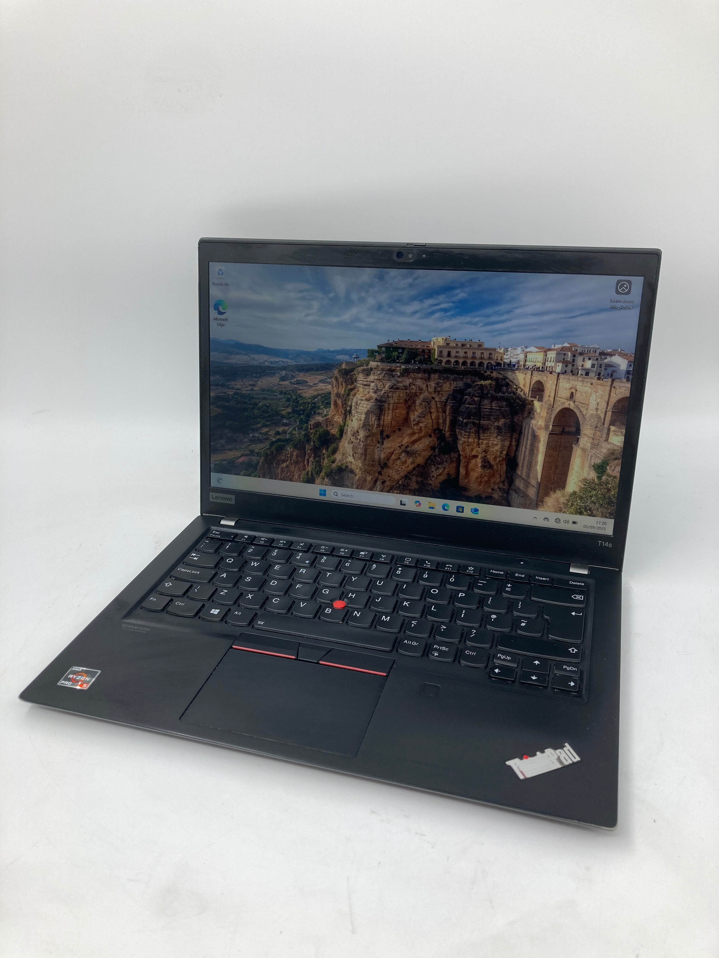 Lenovo Laptop ThinkPad T14s Gen 1 14" Ryzen 5 Pro 4th Gen 16GB RAM 256GB SSD W11