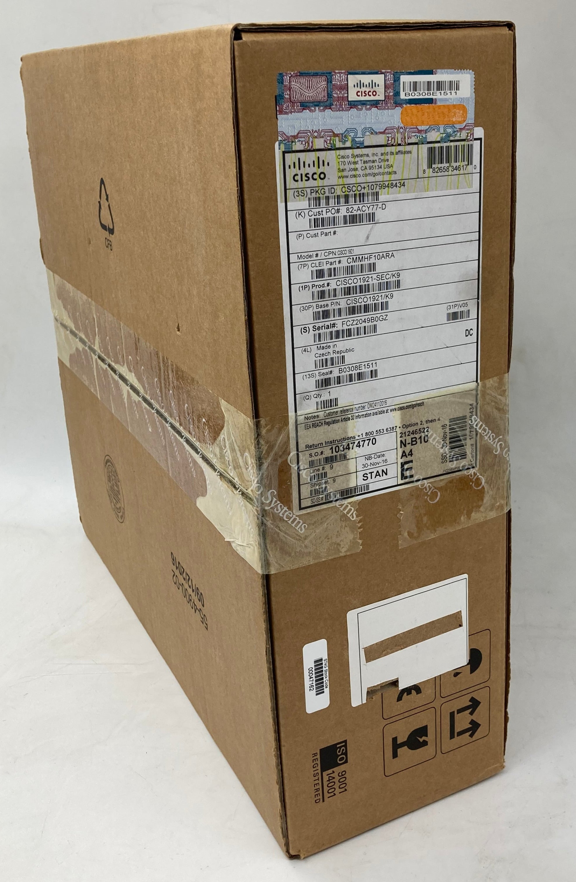 New Unopened Cisco Router 1921/K9 Batch of 2
