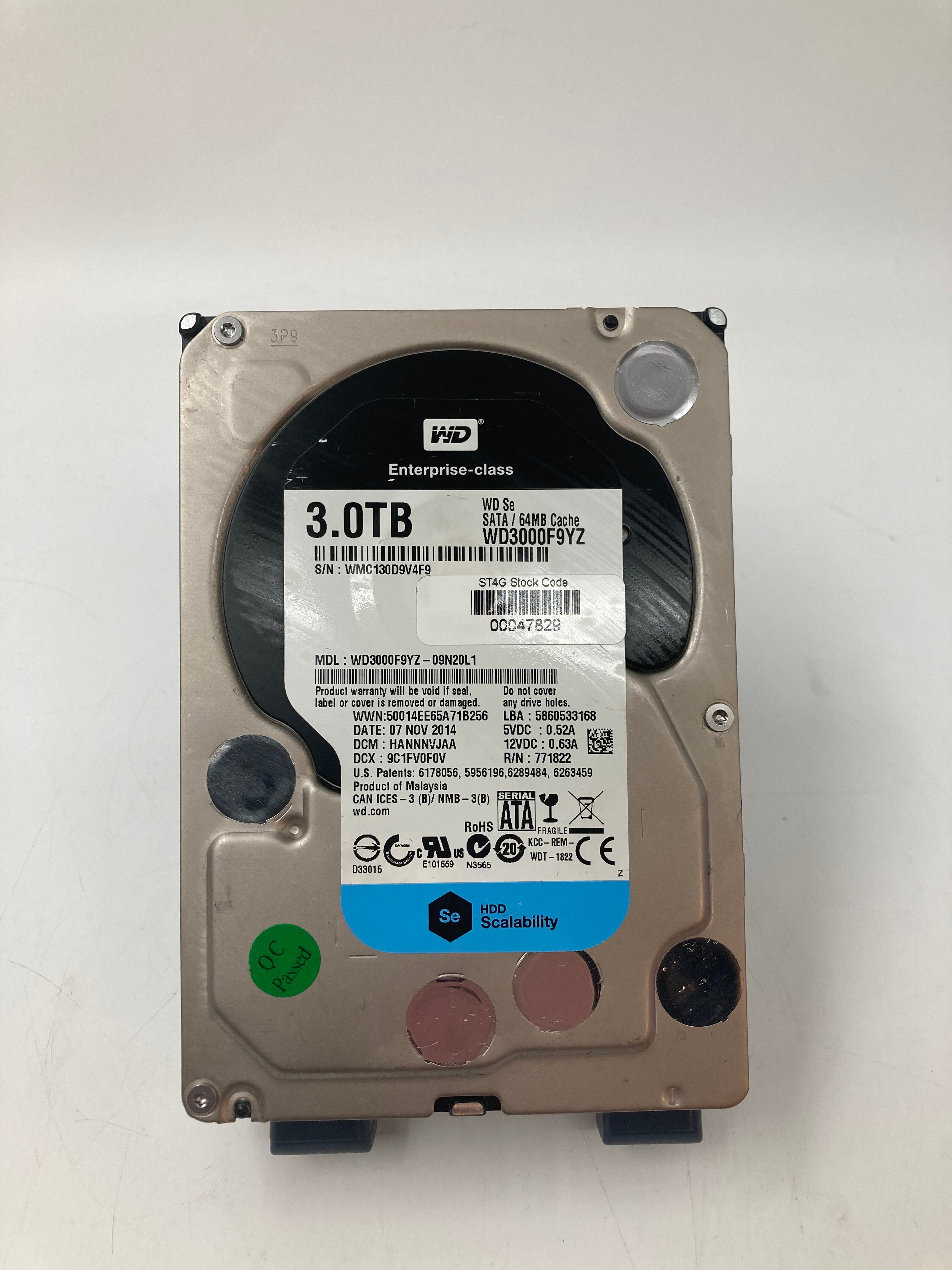Western Digital HDD | 3TB | 3.5 inch | SATA | WD3000F9YZ | 7.2K RPM | 6Gbps