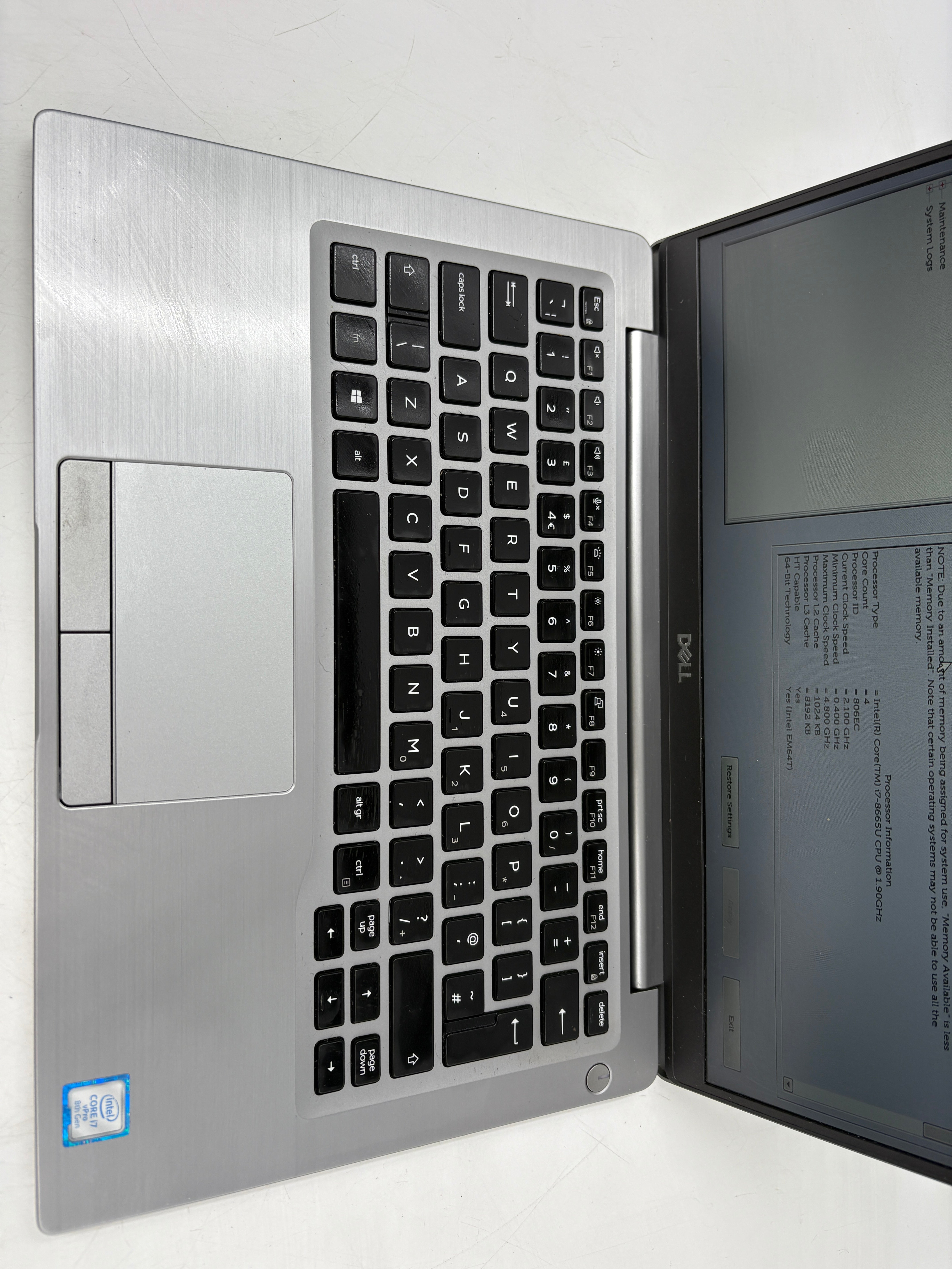 Dell Latitude 7400 14" Screen i7 8th Gen 16GB RAM 512GB SSD W11