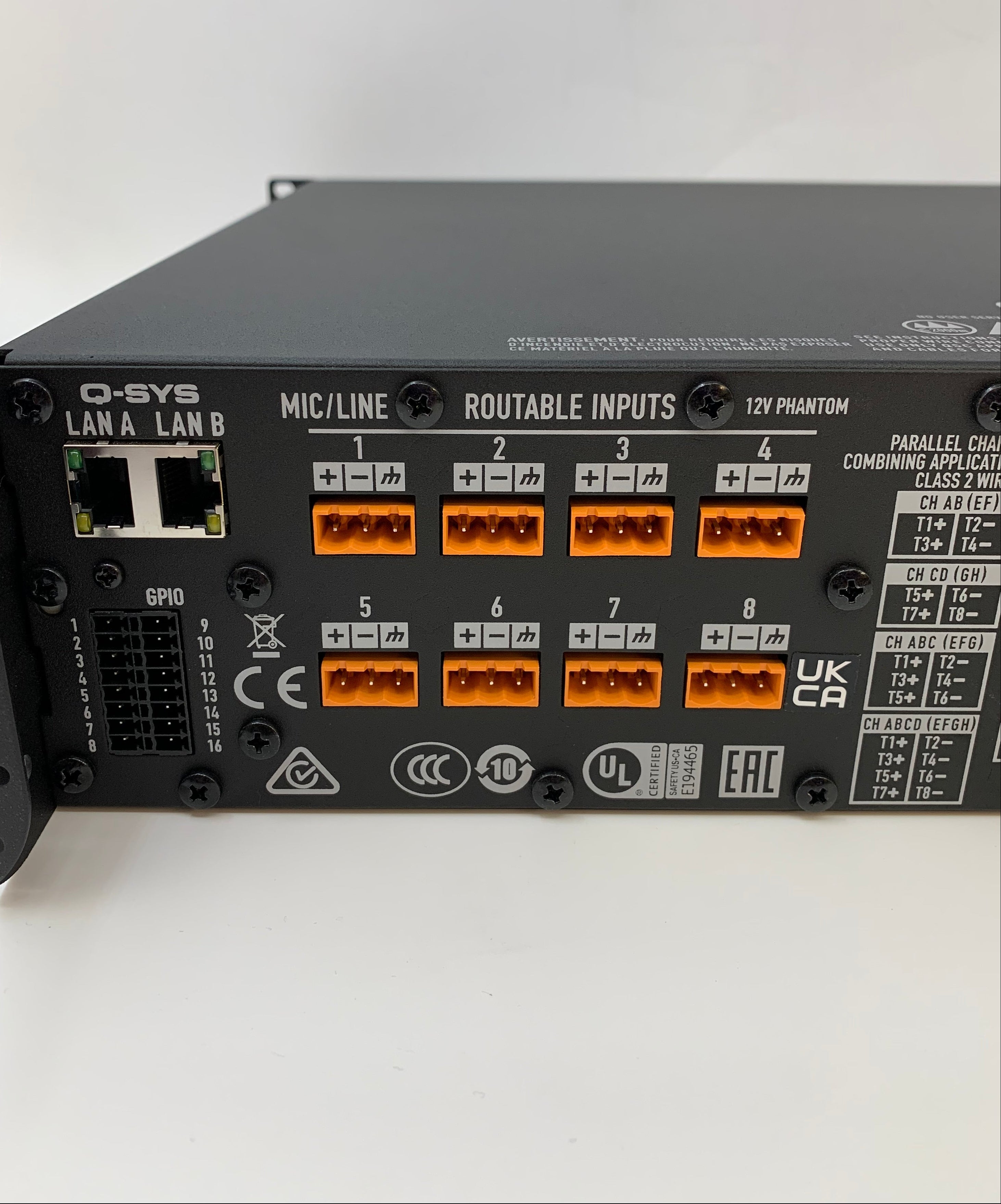 QSC CX-Q4K8 4-Channel Network Power Amplifier Q-SYS Audio System