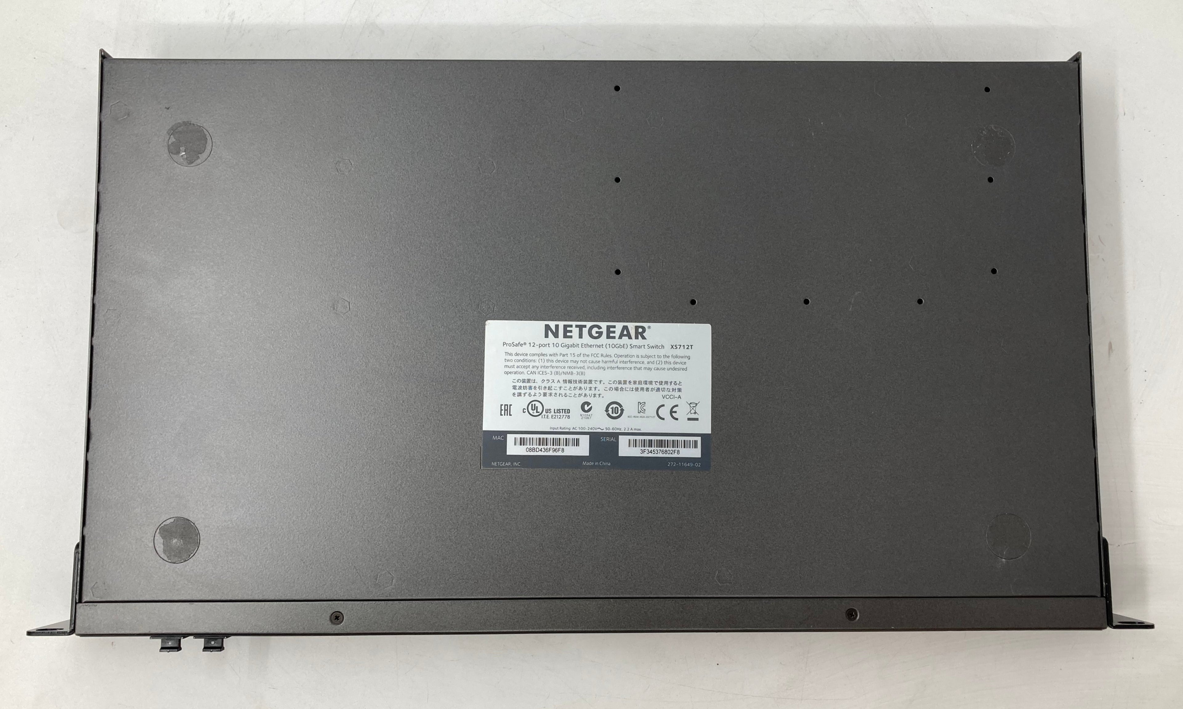 Netgear Pro Safe XS712T 12-Port 10GbE Ethernet Smart Switch