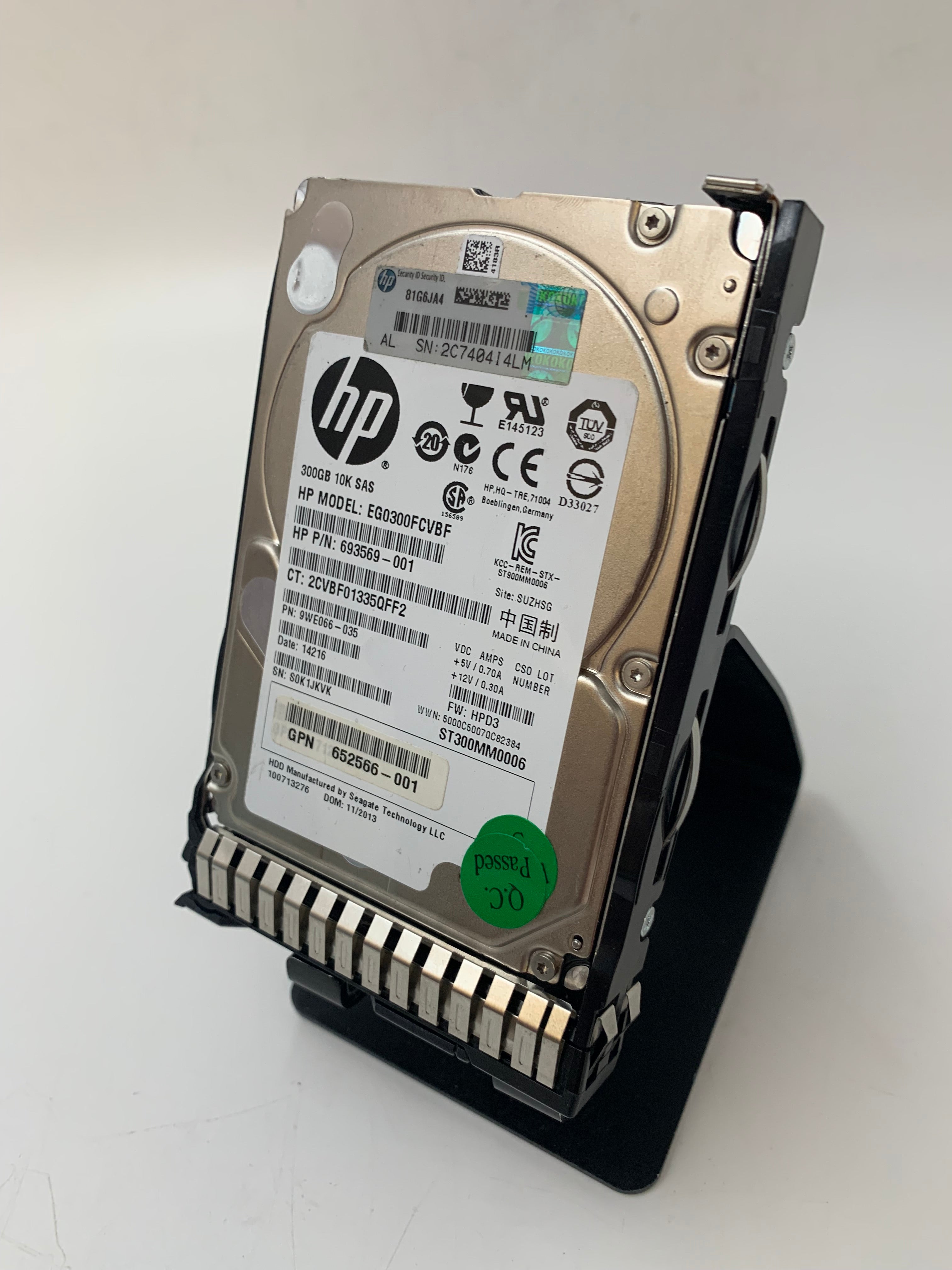 HP Hard Disk Drives | 300GB | SAS | 2.5 inch | 6/12Gbps | 10K RPM | Lot of 6