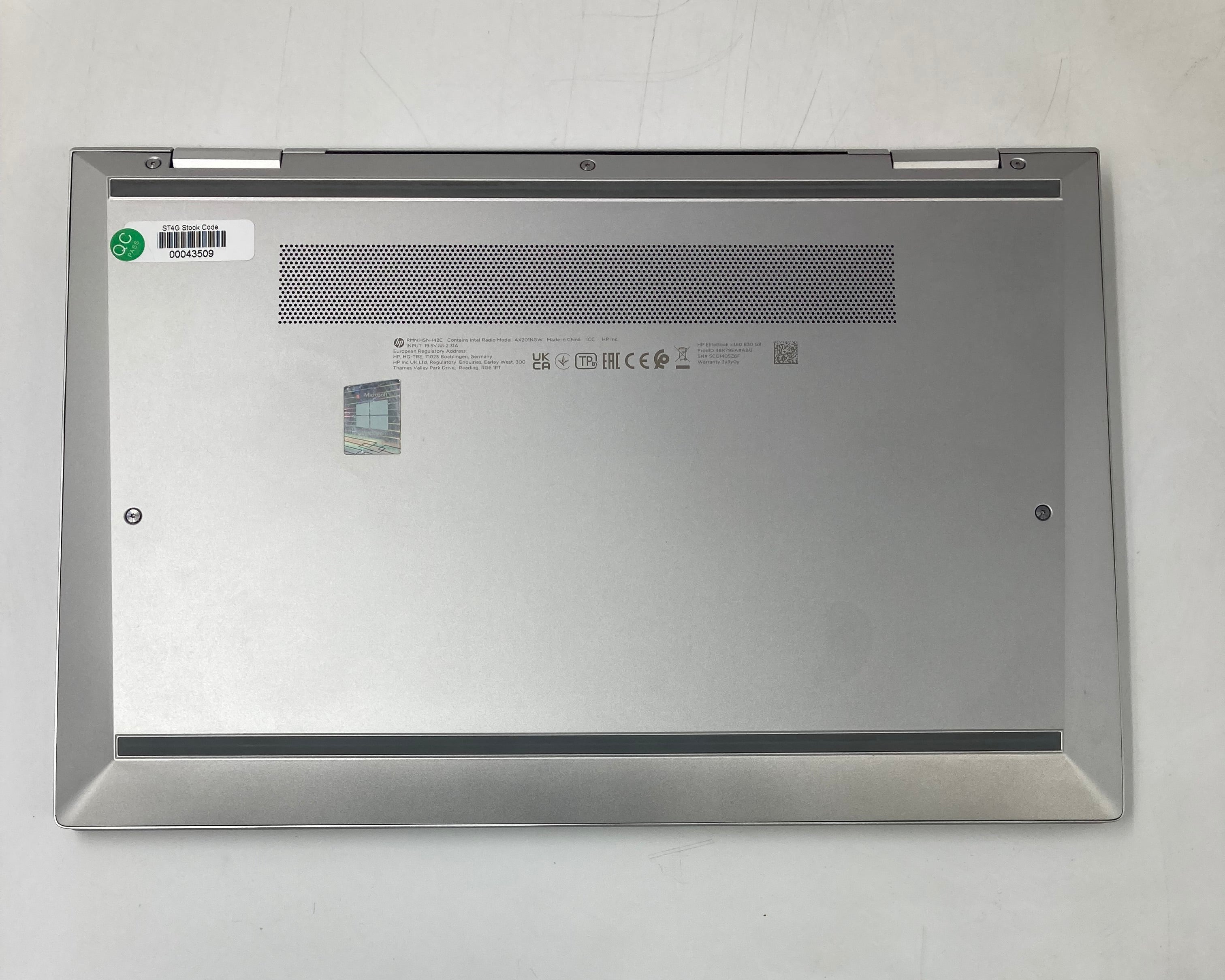HP Laptop EliteBook X360 830 G8 13.3" Touch i5 11th Gen 16GB RAM 256GB SSD W11 2