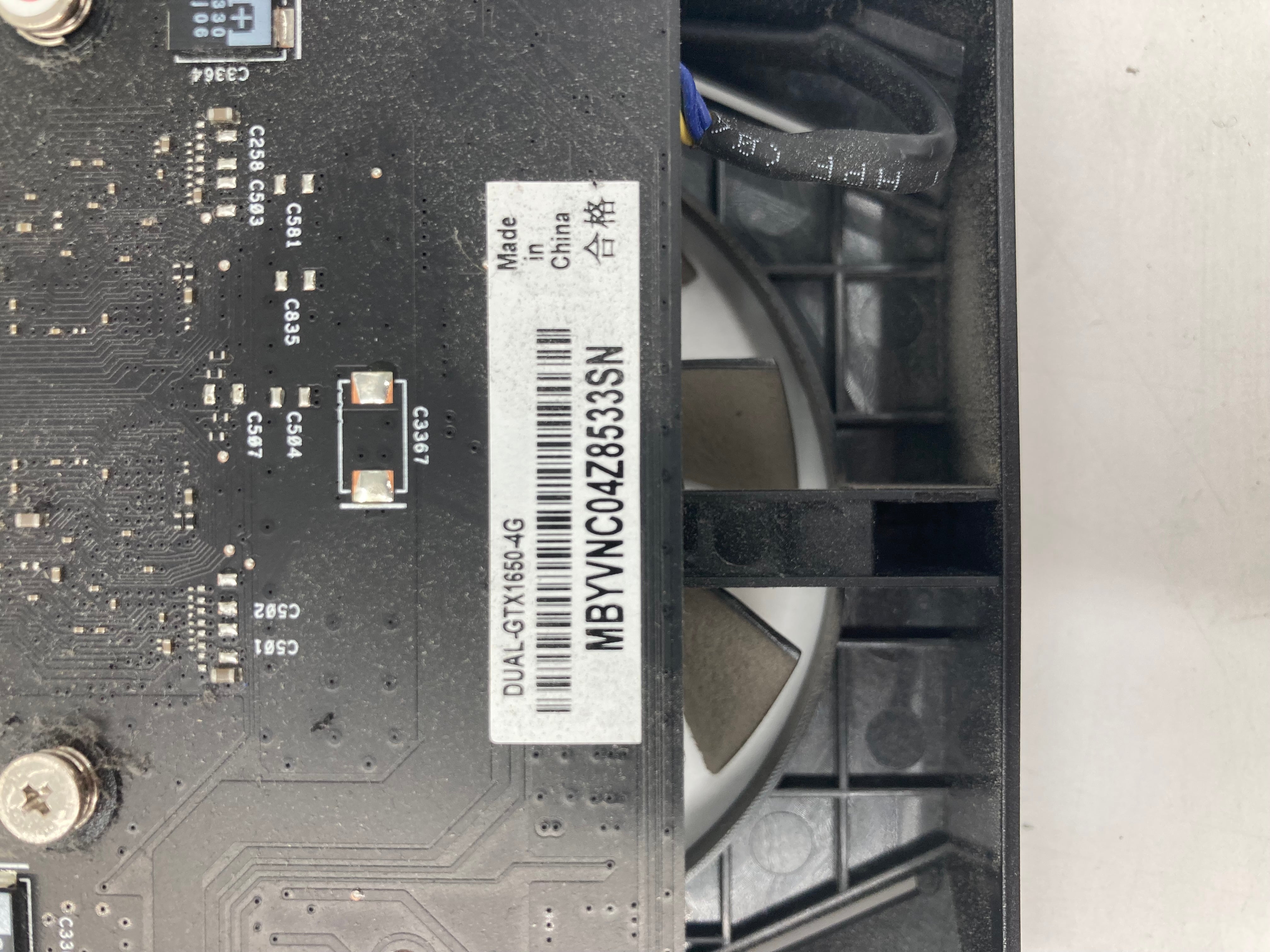 ASUS NVIDIA GeForce DUAL GTX 1650 4GB GDDR5 Graphics Card HDMI DisplayPort DVI