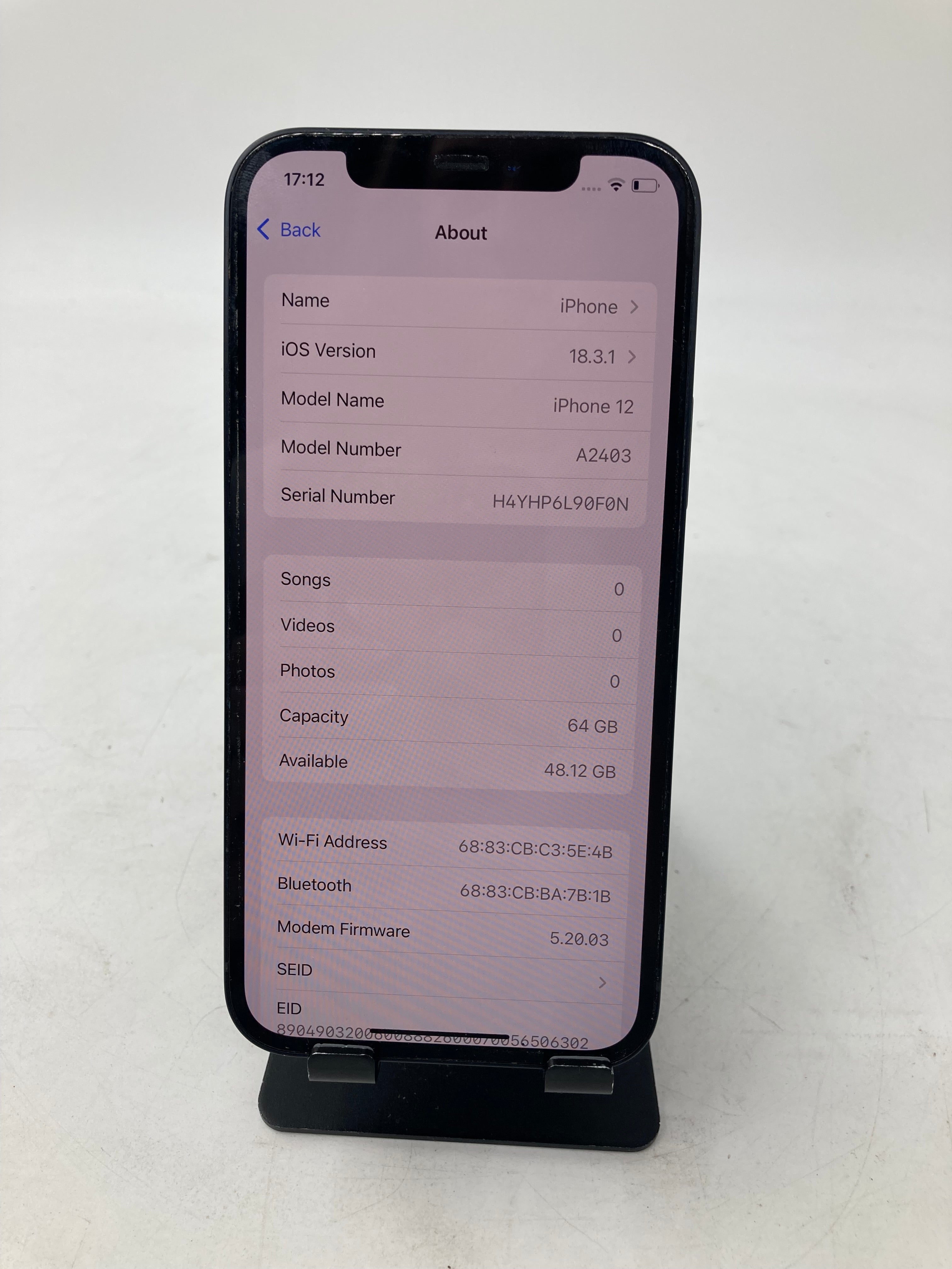 Apple iPhone 12 A2403 64GB Black - Unlocked #2