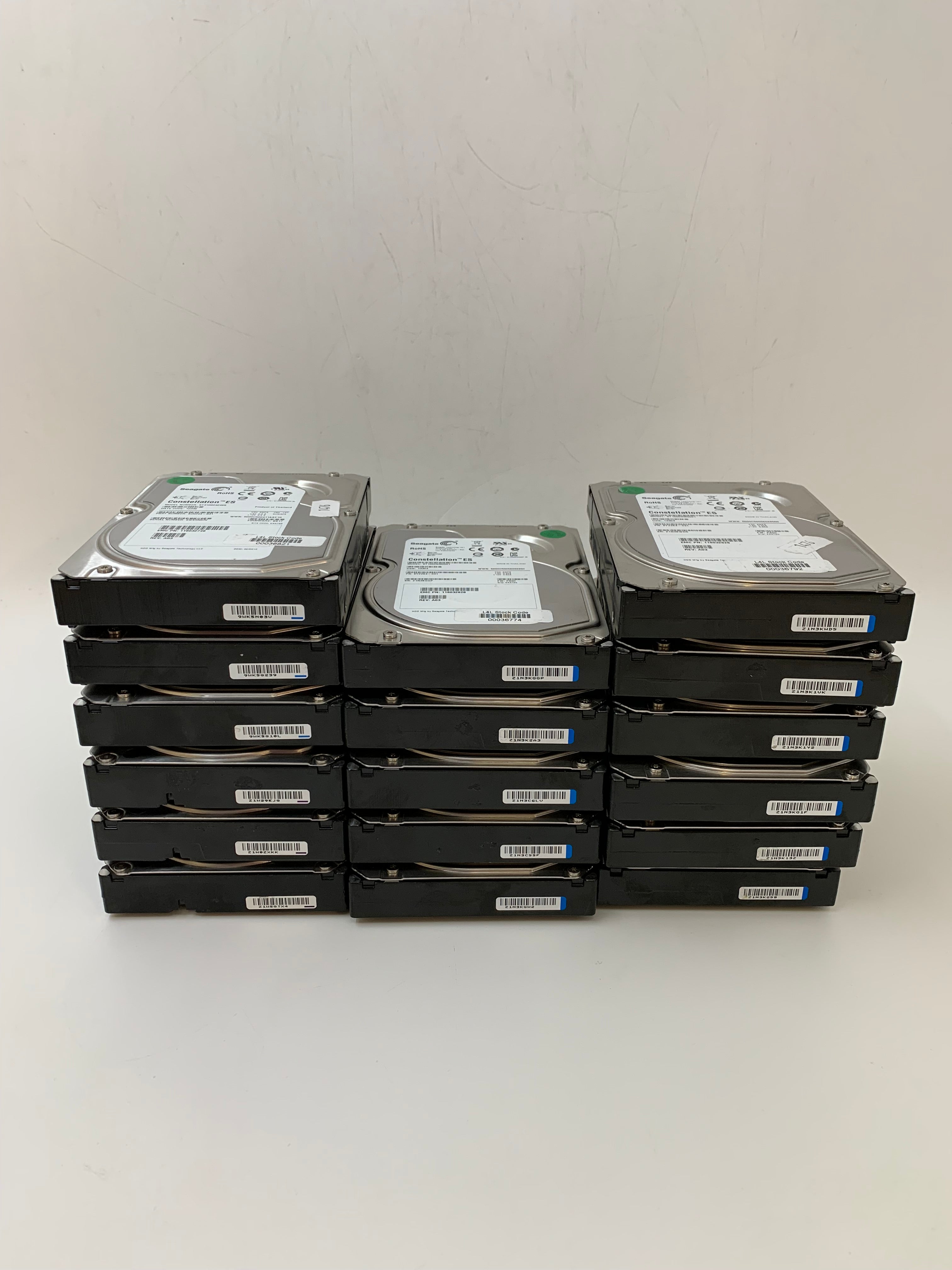 1TB HDDs | 3.5 Inch | SAS | 6Gbps | 7200 RPM Lot of 17