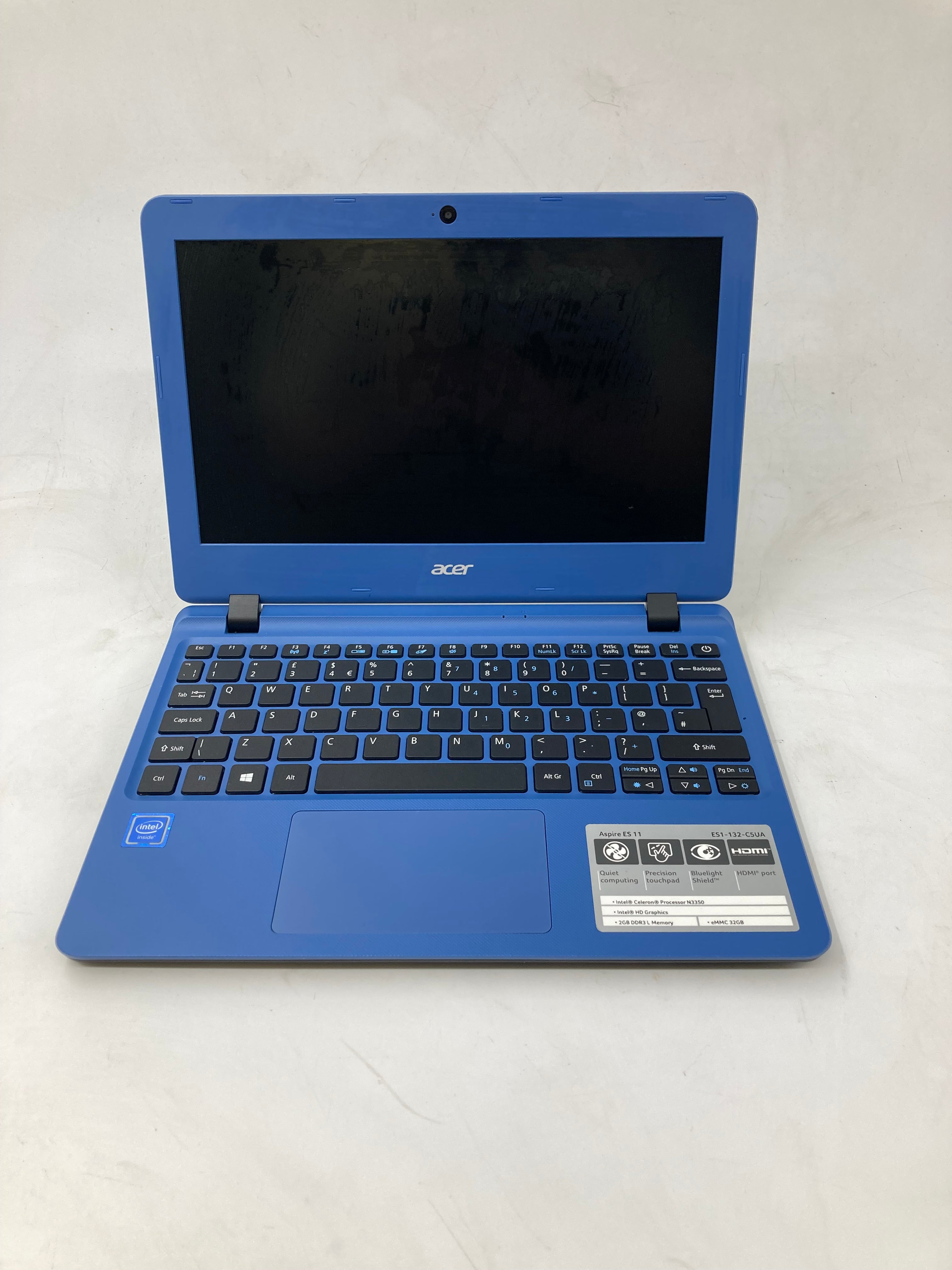 Acer Laptop N16Q6 13" Screen Celeron N3350 2GB Ram No Storage No OS *Spares*