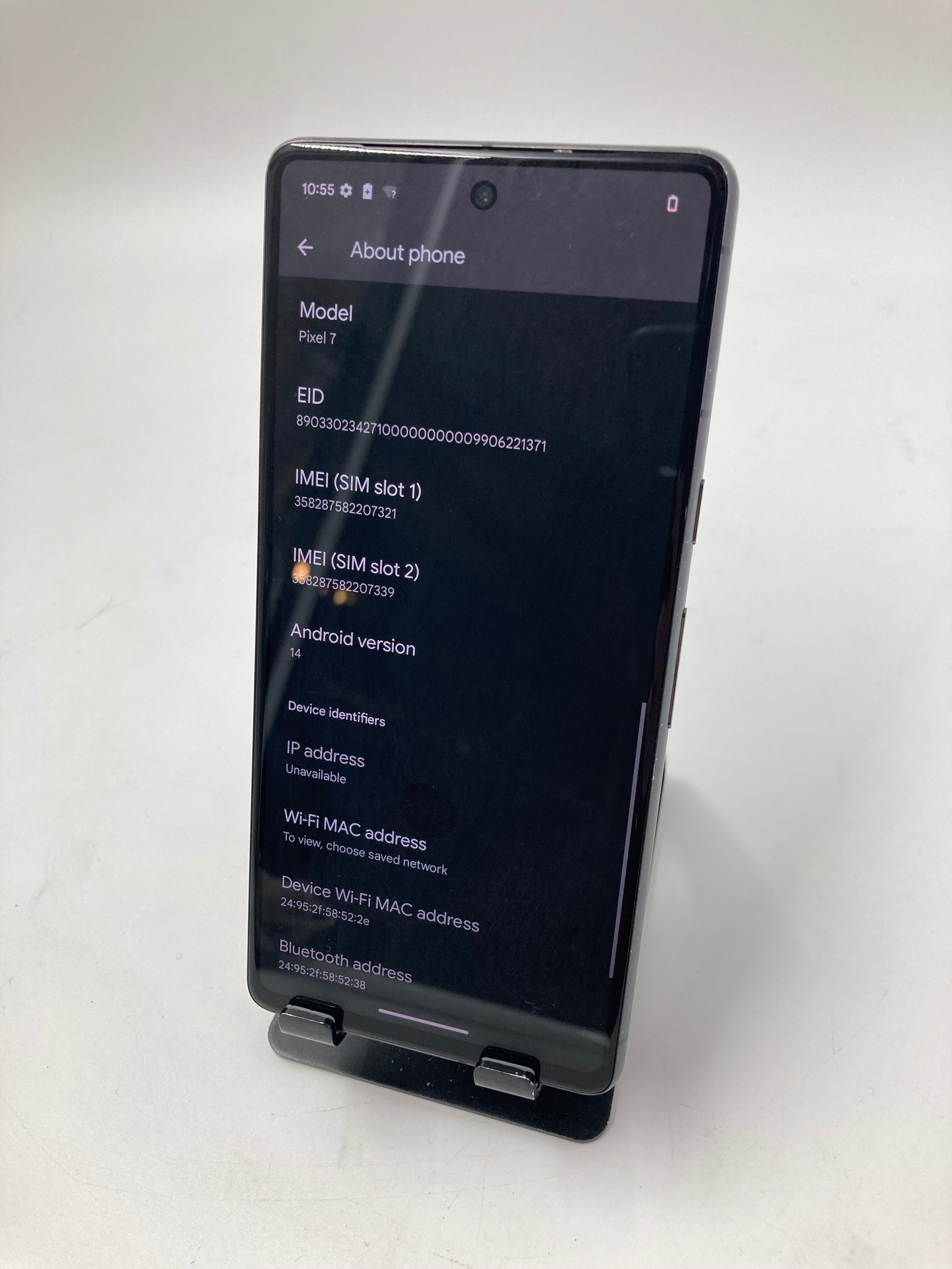 Google Pixel 7 128GB Black Sim Unlocked Android Phone