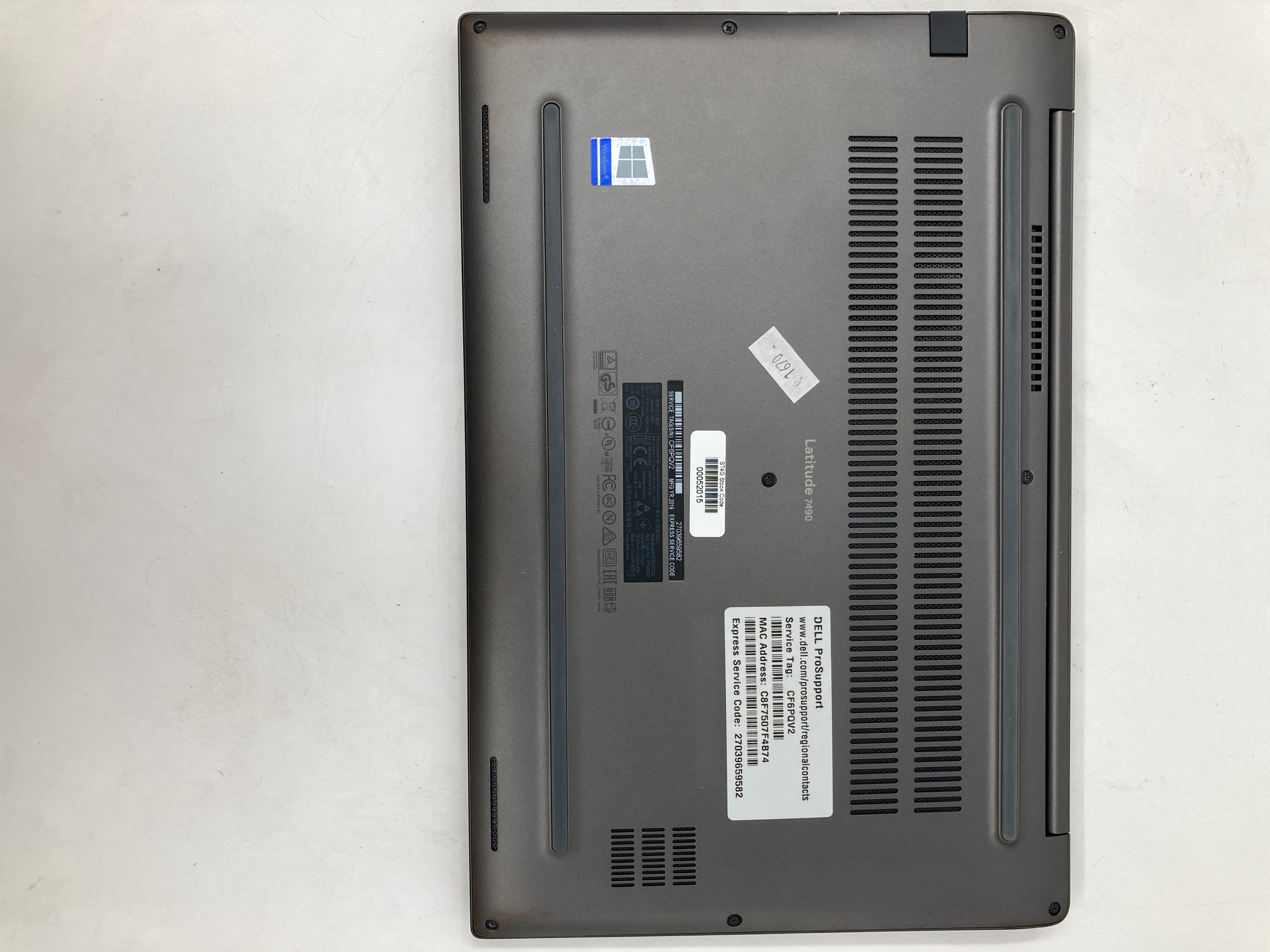 Dell Latitude 7490 14" Screen i7 8th Gen 8GB RAM No SSD Spares