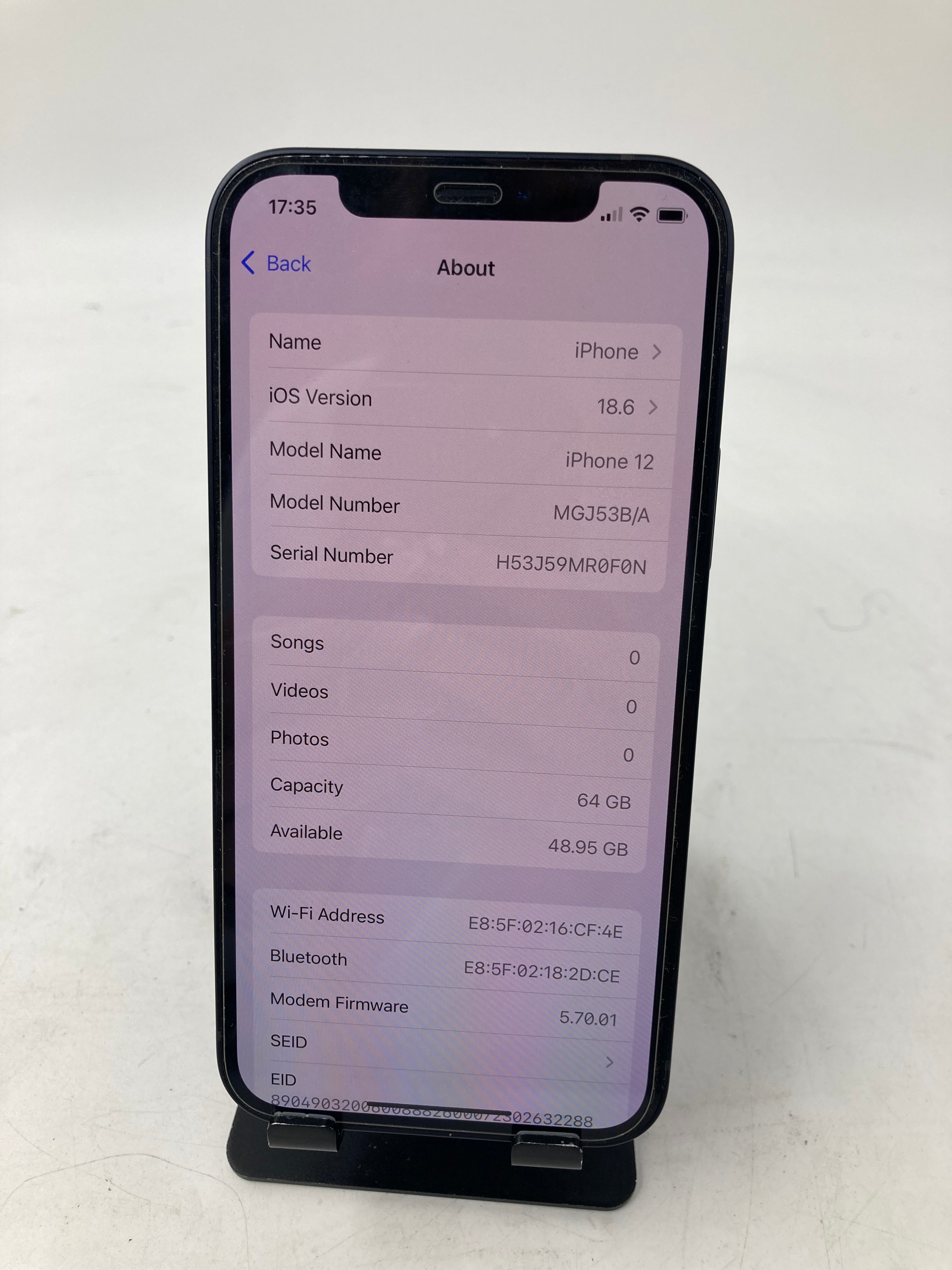 Apple iPhone 12 A2403 64GB Black - Unlocked #6