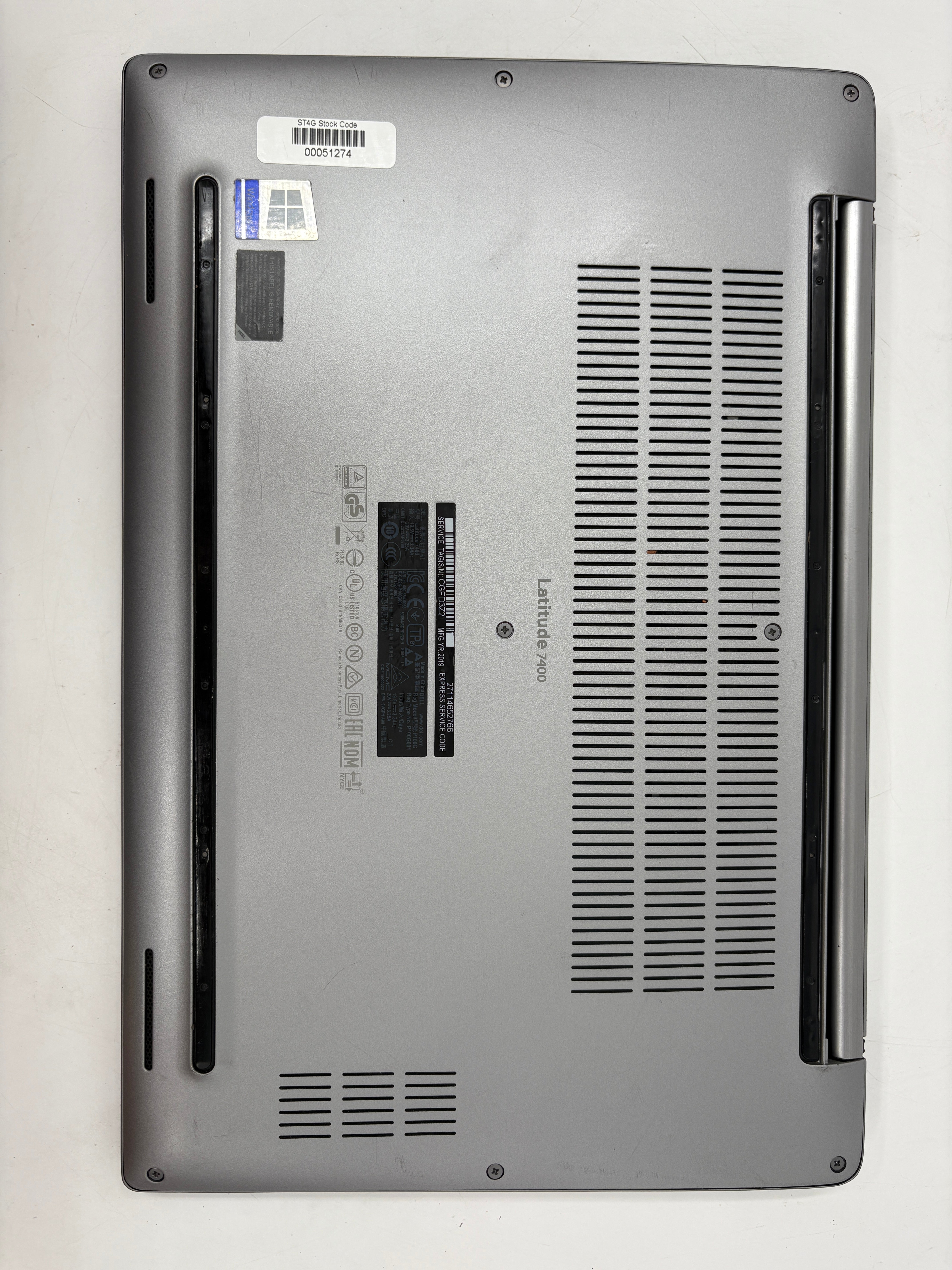 Dell Laptop Latitude 7400 14" Screen i7 8th Gen 16GB RAM 512GB SSD NO OS