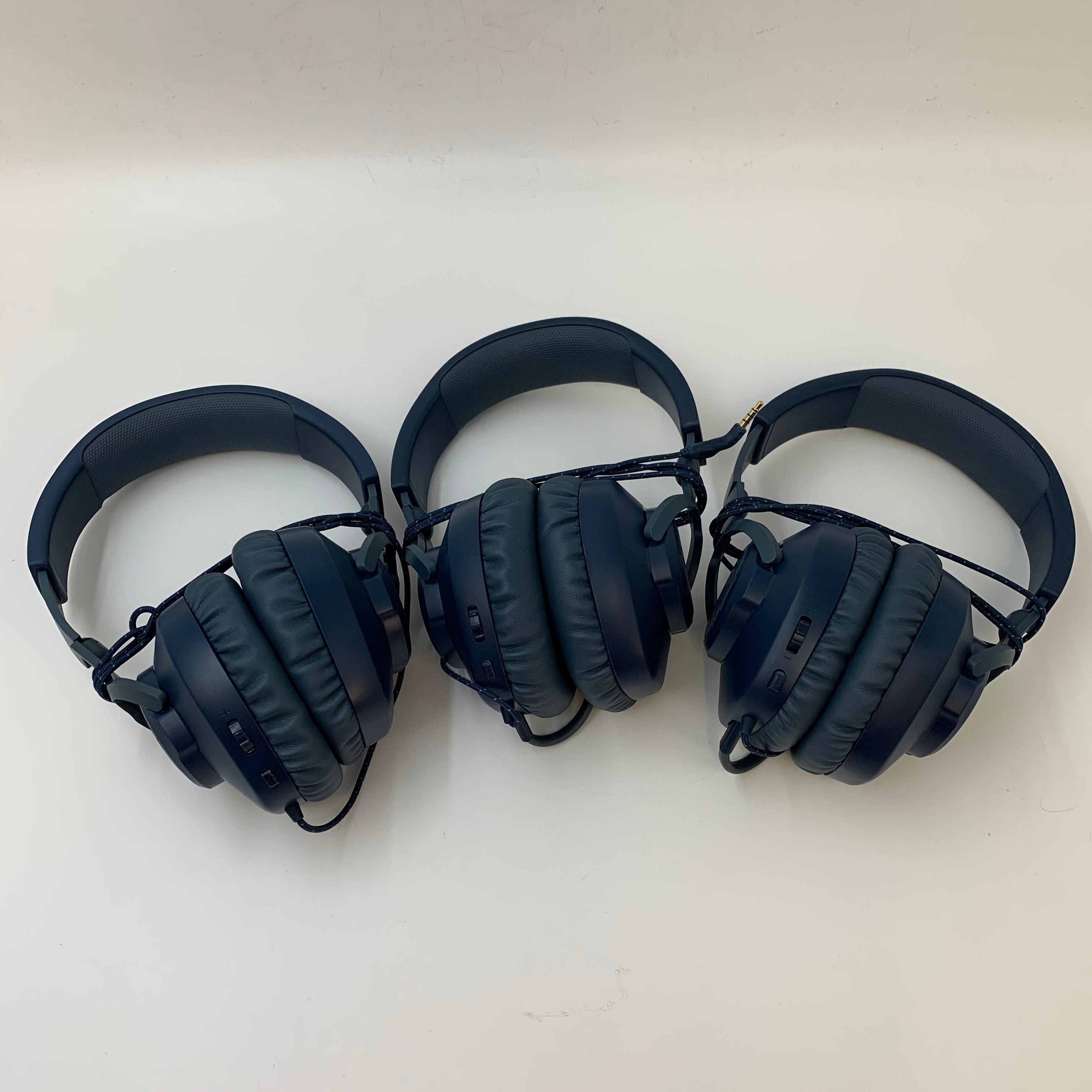 Batch of 3 JBL Quantum 100 Wired Gaming Headsets - Blue
